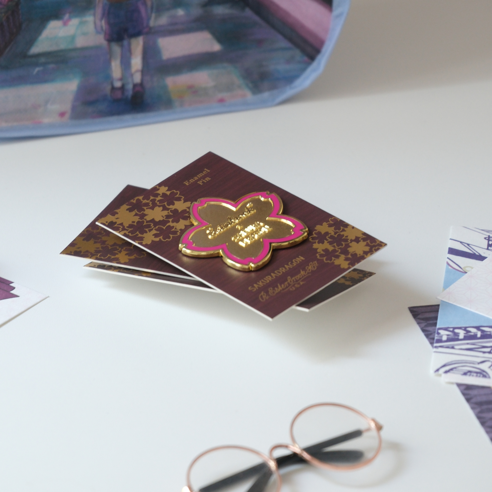 Esterbrook Sakura Street Flower Lapel Pin Collection