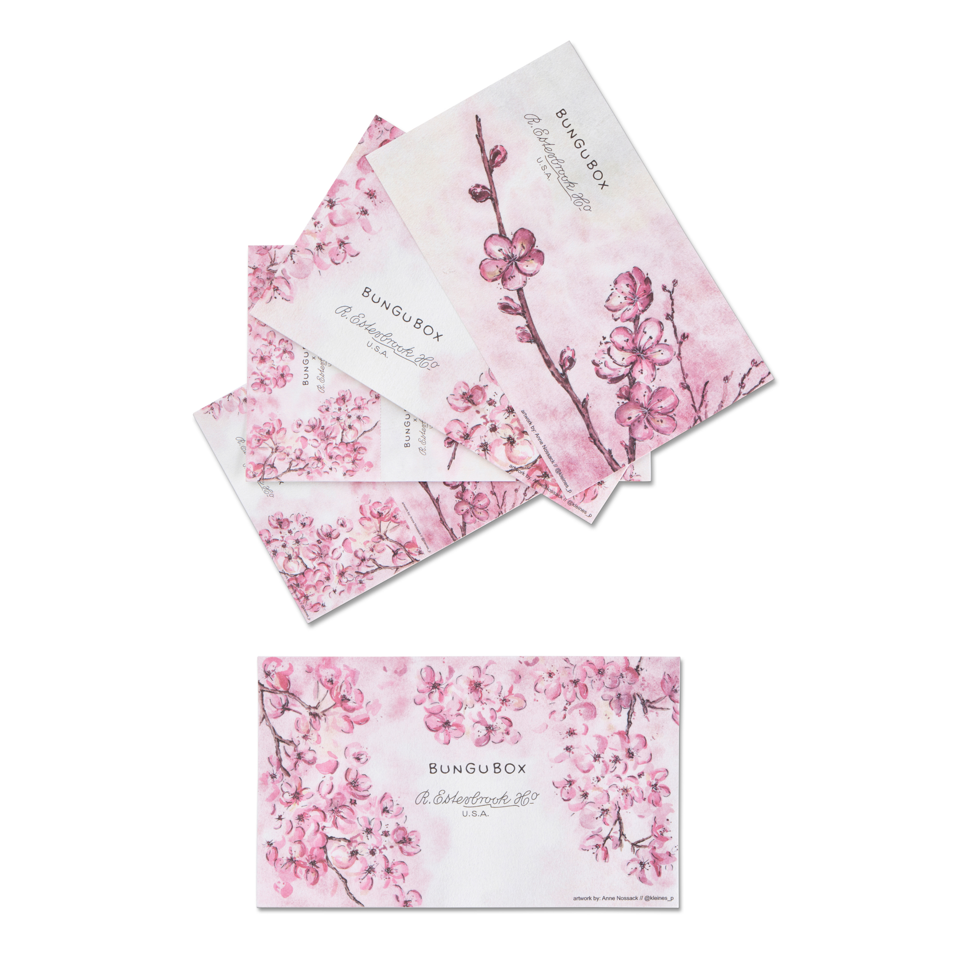 Esterbrook Estie BUNGU Kachofugetsu Flower Blotter Paper Collection
