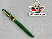 SHEAFFER Saratoga Green Pastel Fine 14K Nib - Fountain Pen  *New Old Stock!*