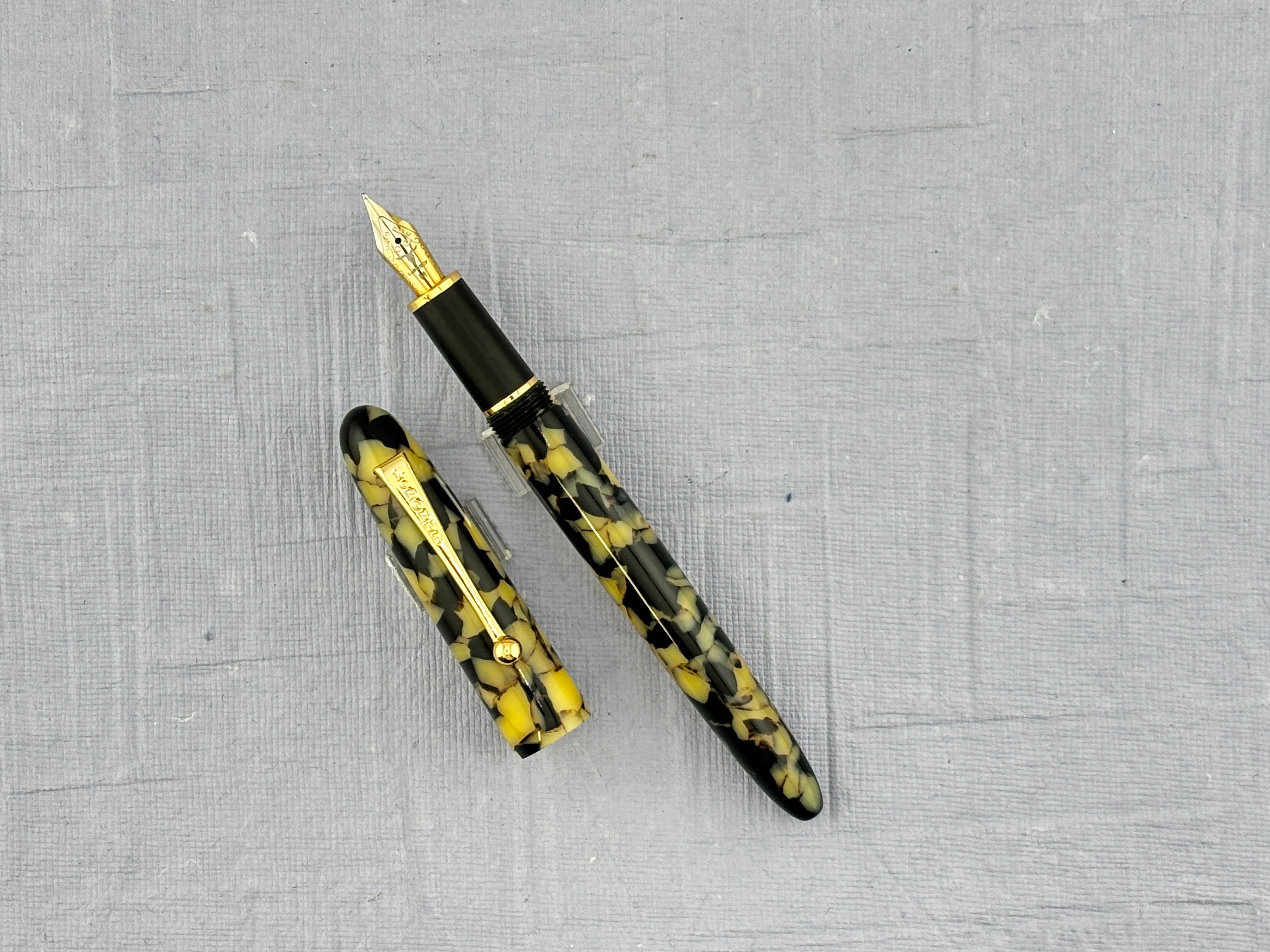 LeBoeuf Pilgrim Pearl in Yellow and Black Tones - Fountain Pen