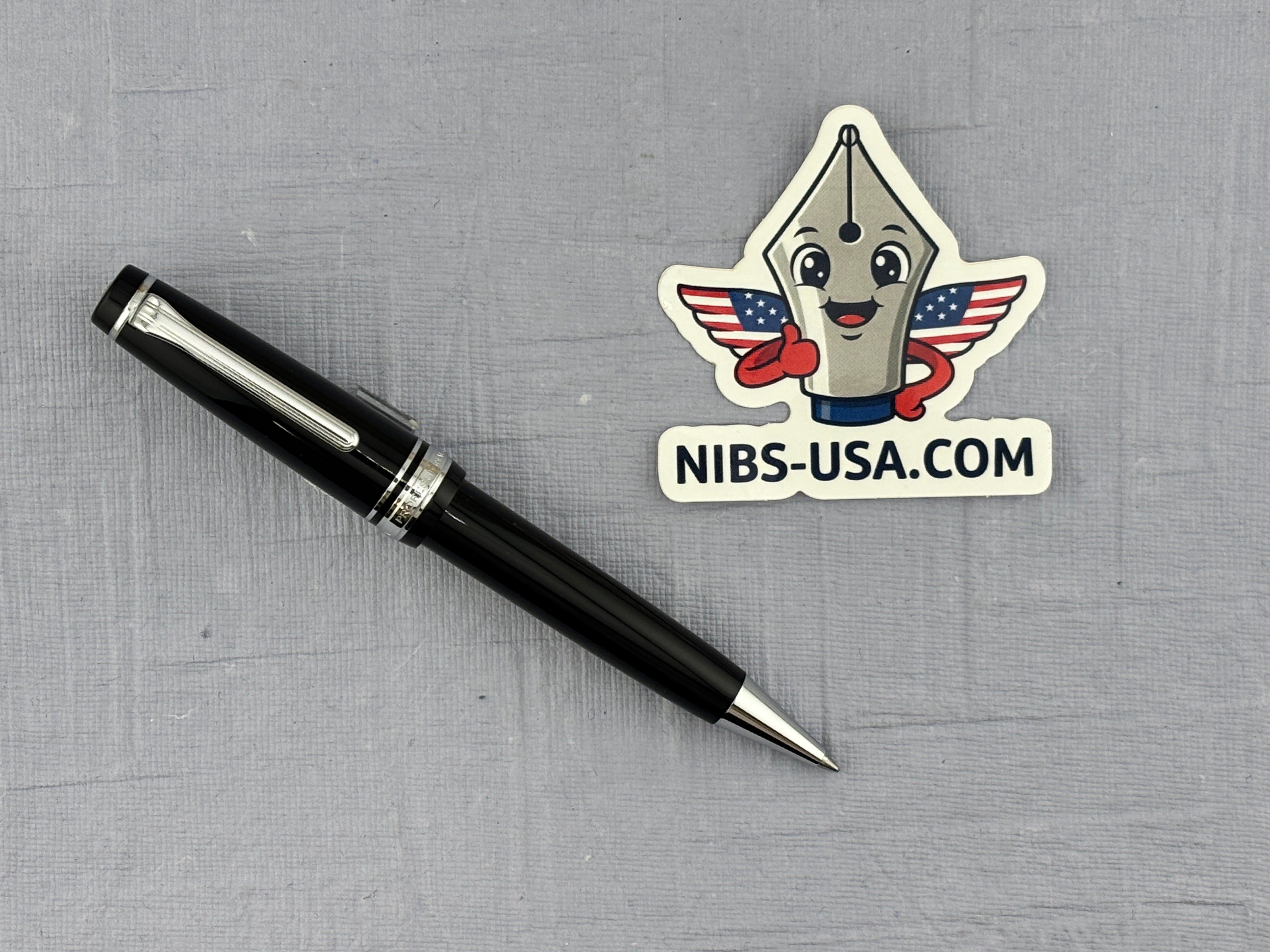 Sailor Professional Gear 1911 Black with Silver Trim - Ballpoint Pen
