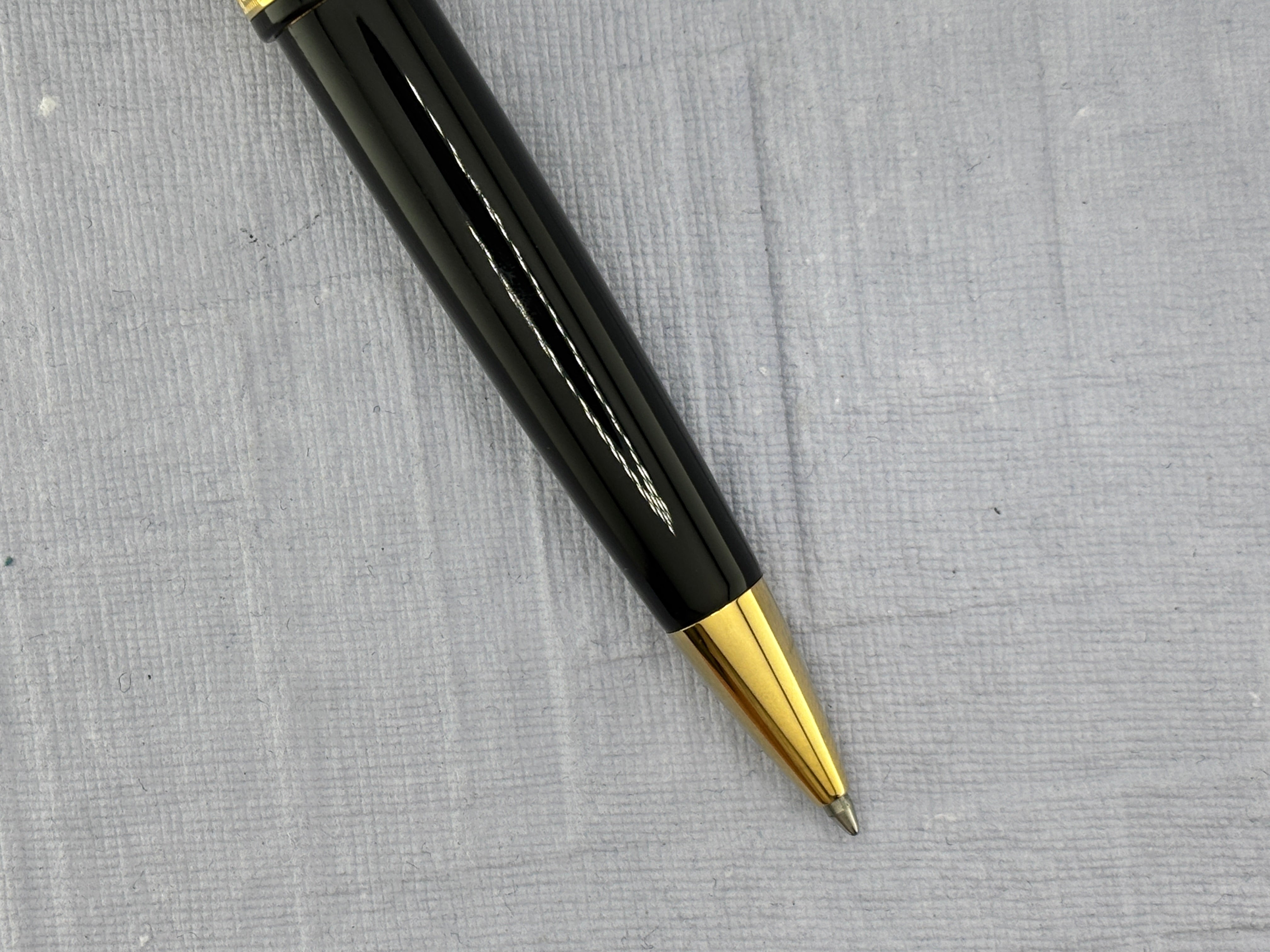 Omas Ogiva Black with Gold Trim - Ballpoint Pen