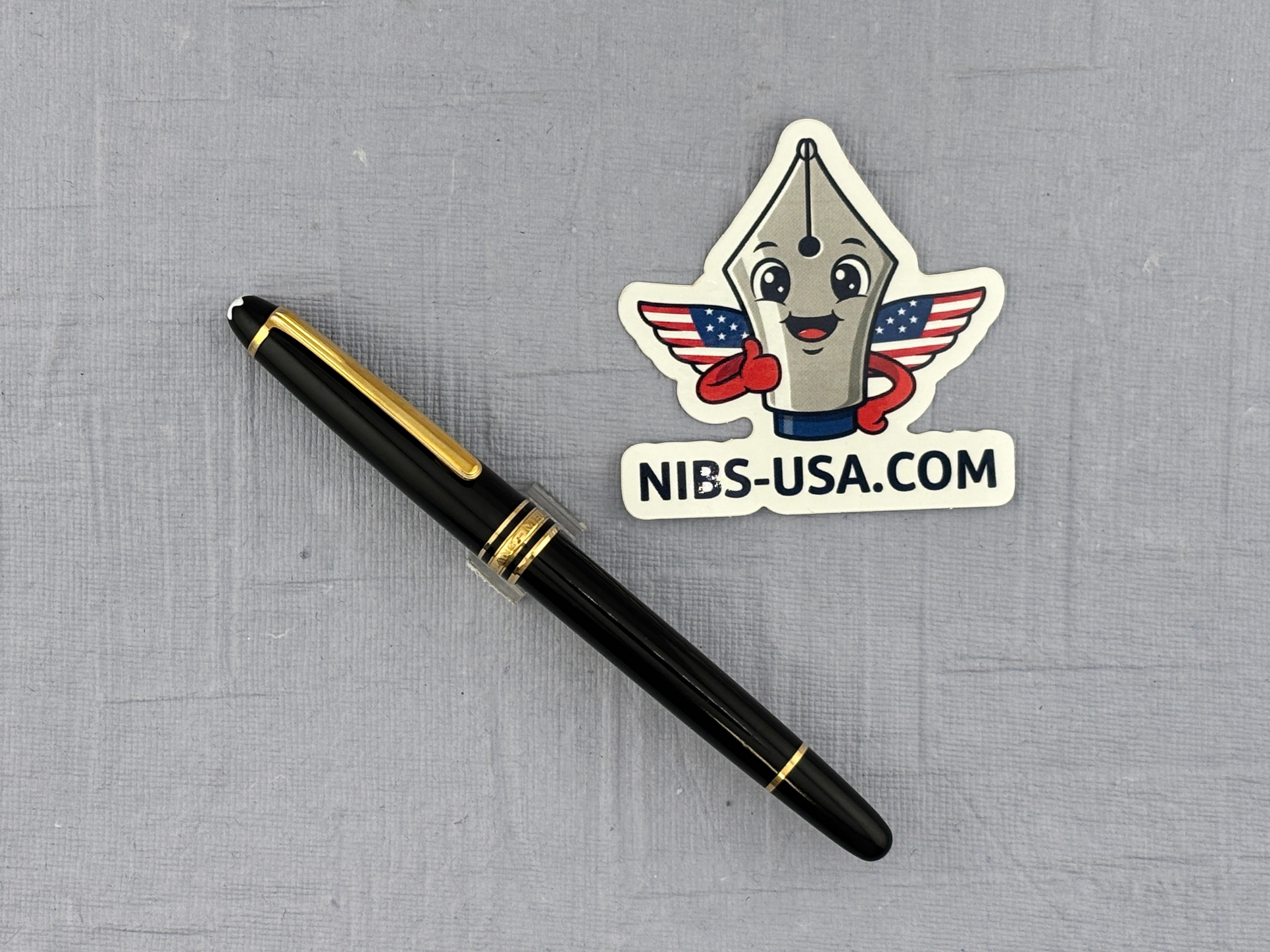 Montblanc Meisterstück Classique Model 144 Black with Gold Trim - Fountain Pen