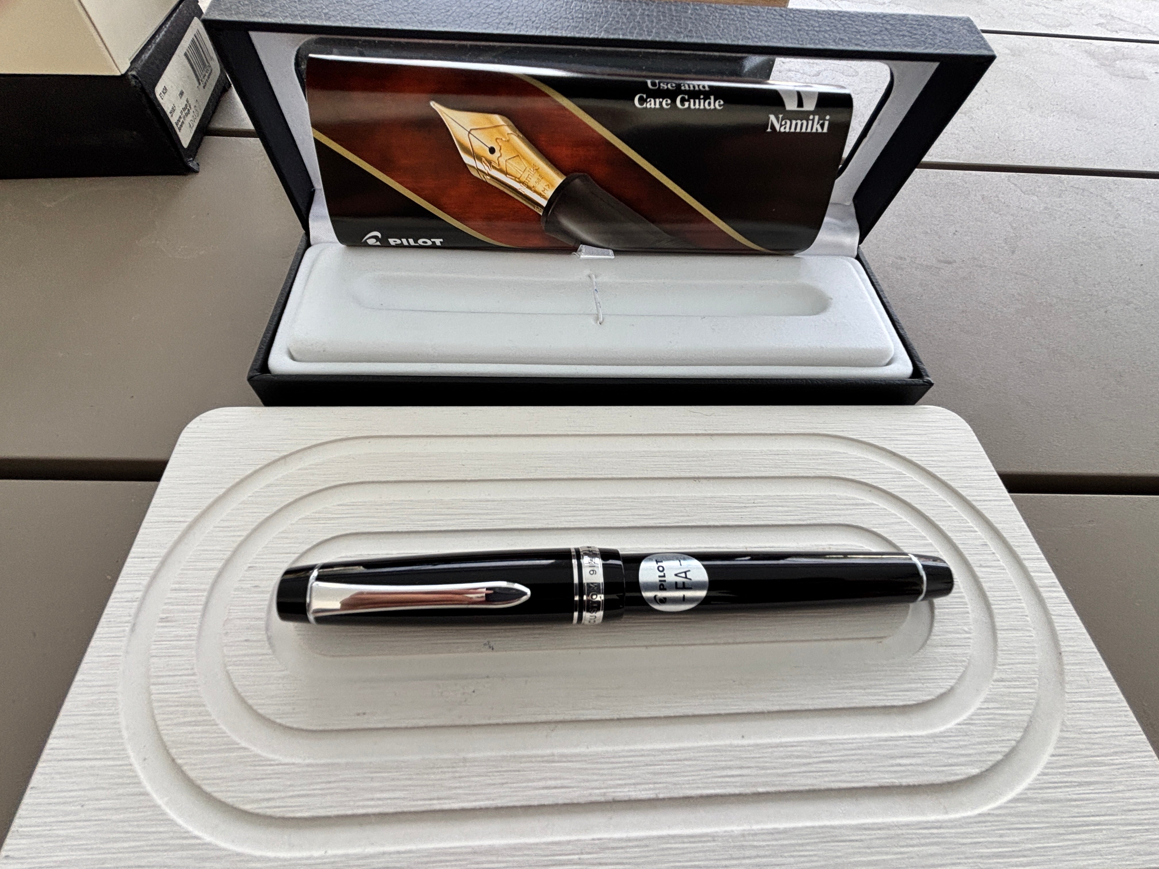 Pilot Custom 912 Black Rhodium FA Flex Nib - Fountain Pen