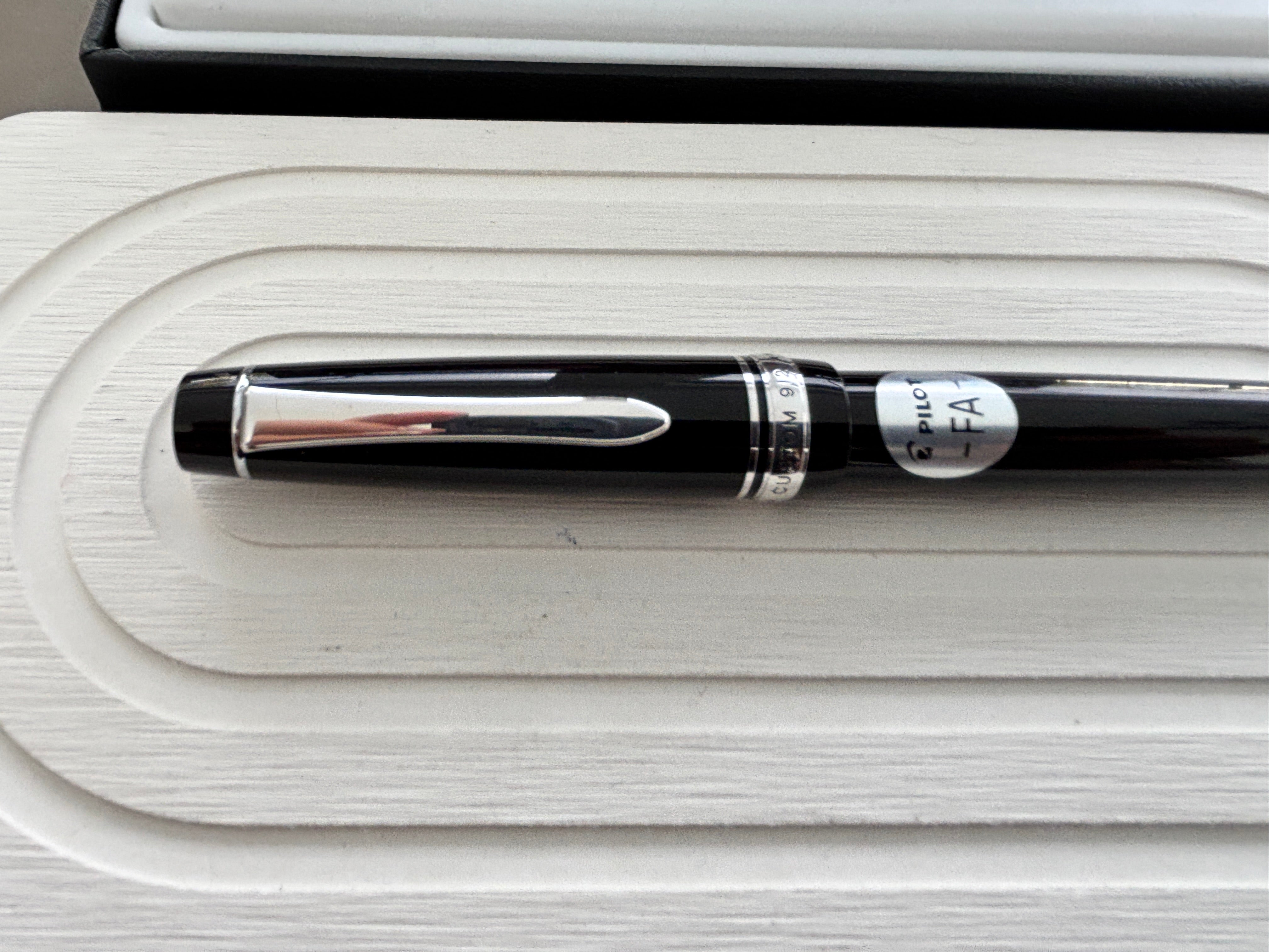 Pilot Custom 912 Black Rhodium FA Flex Nib - Fountain Pen