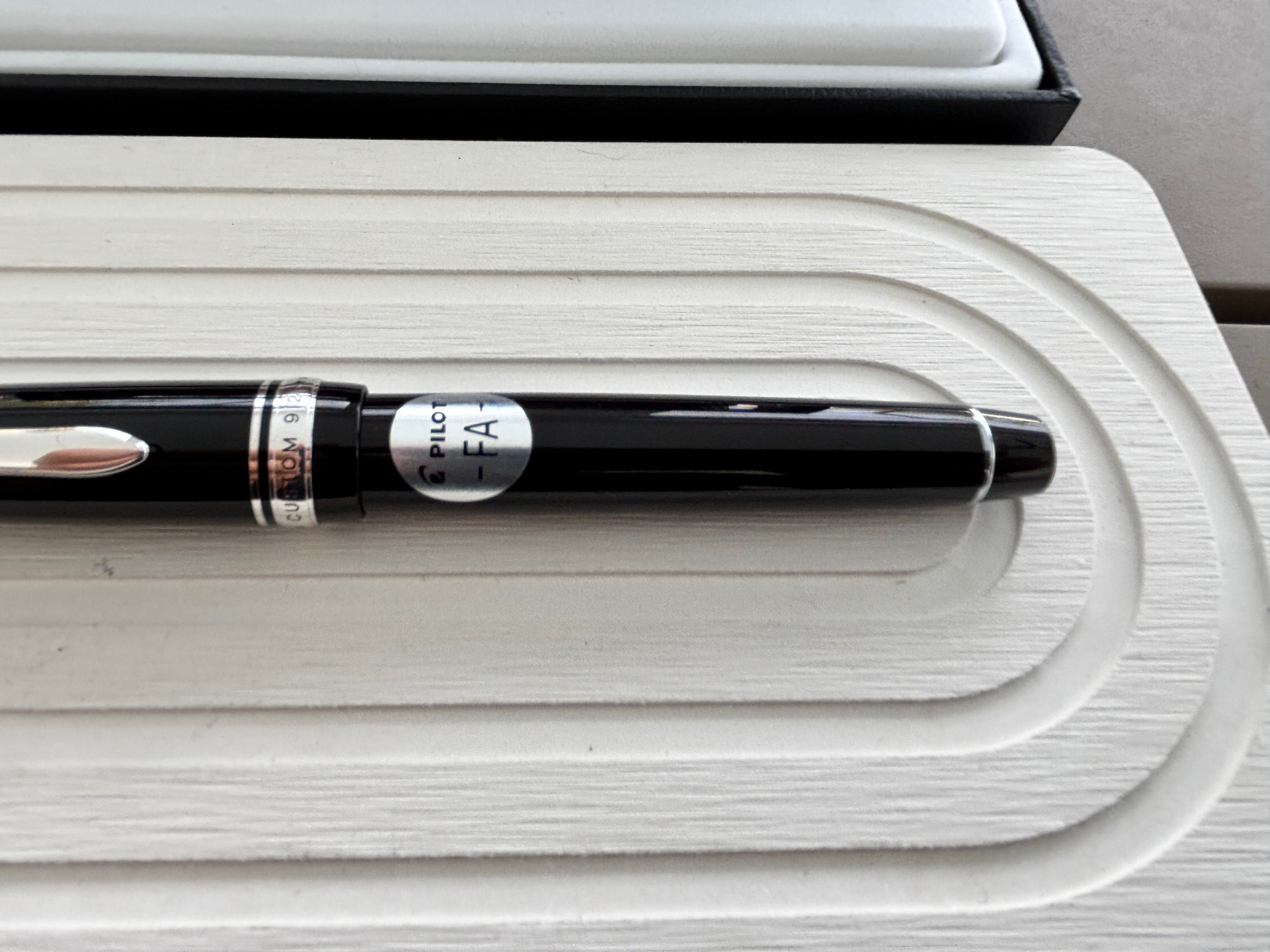 Pilot Custom 912 Black Rhodium FA Flex Nib - Fountain Pen