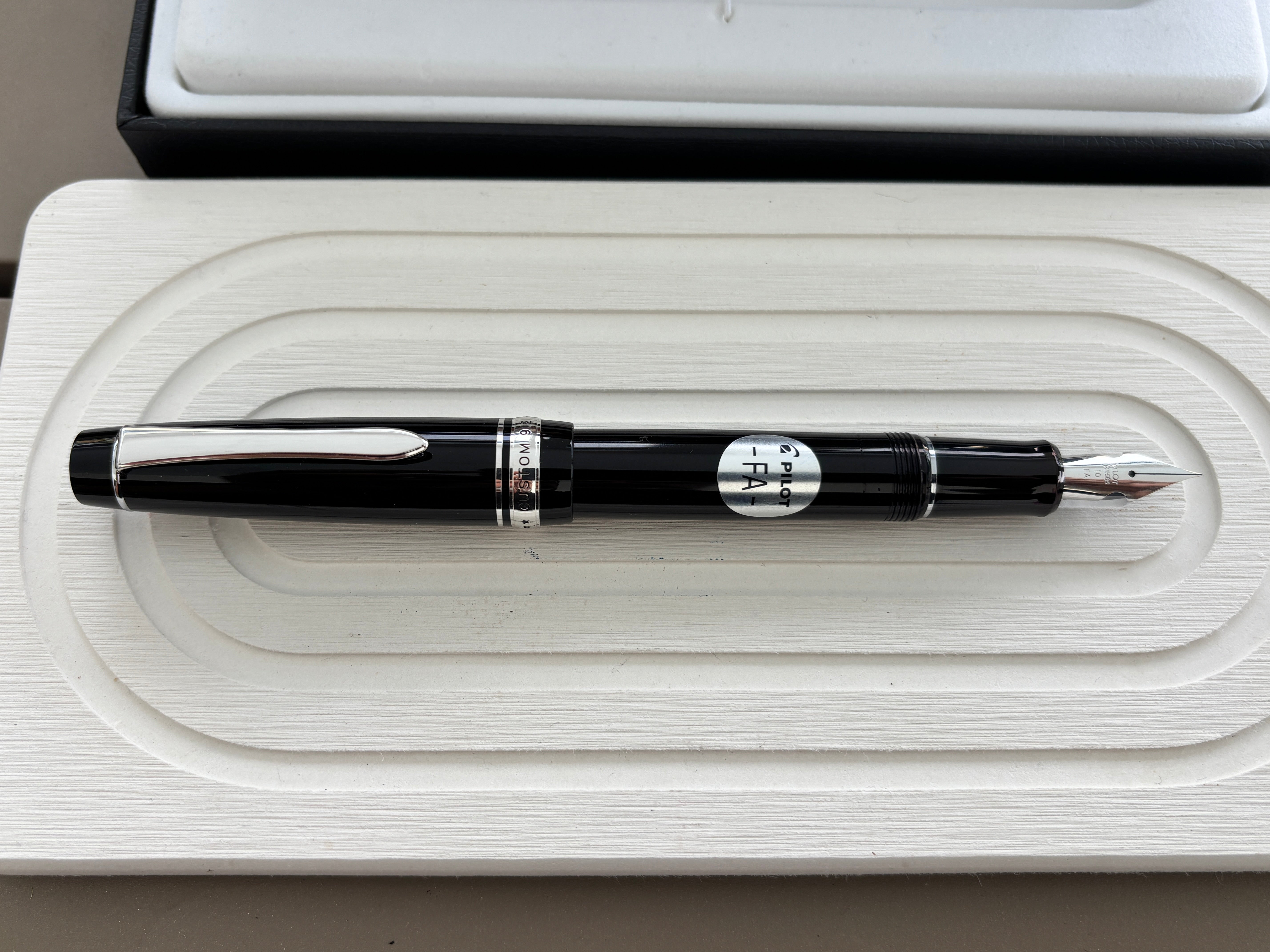 Pilot Custom 912 Black Rhodium FA Flex Nib - Fountain Pen