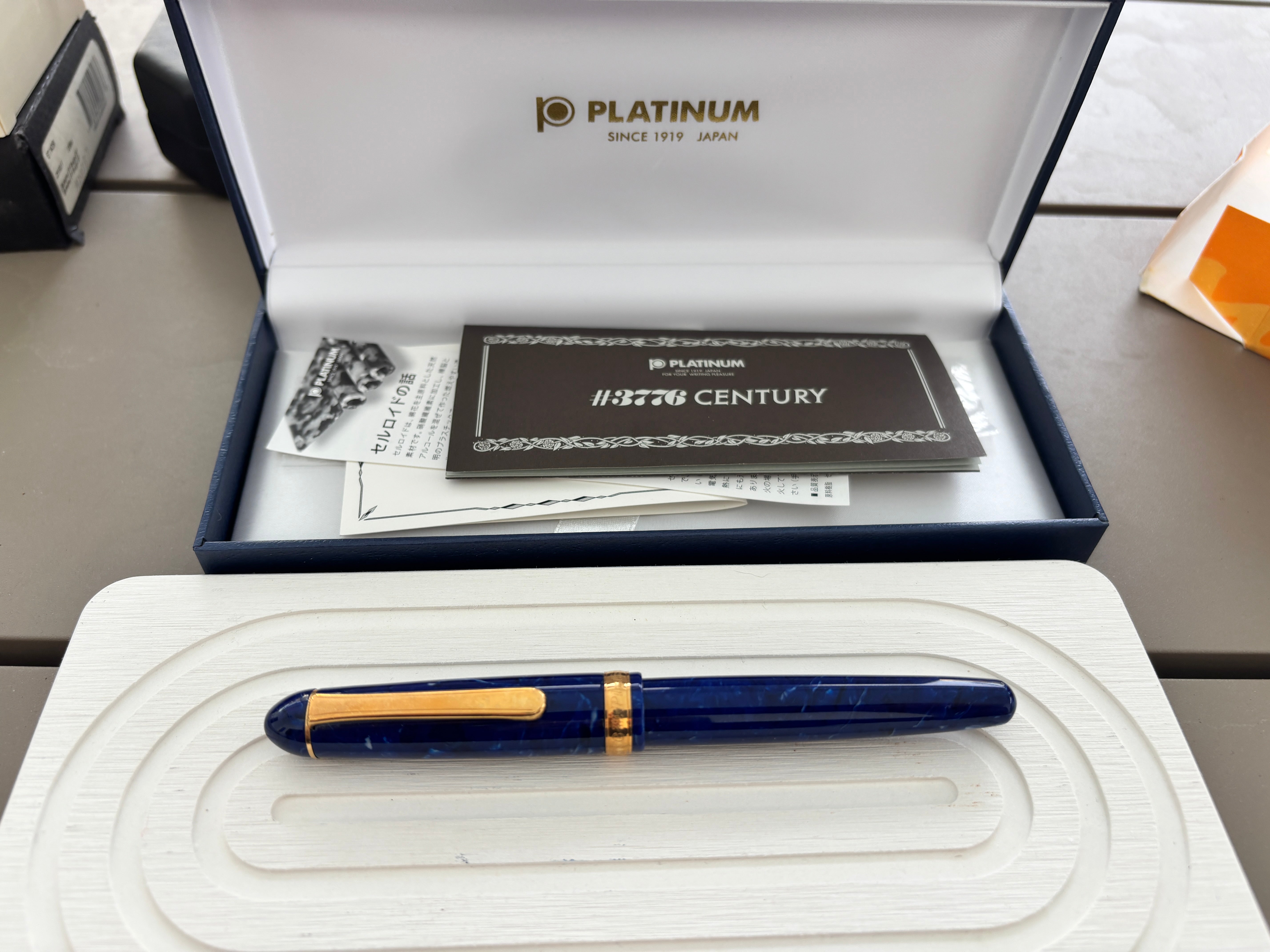 Platinum 3776 Century Blue Celluloid - Fountain Pen