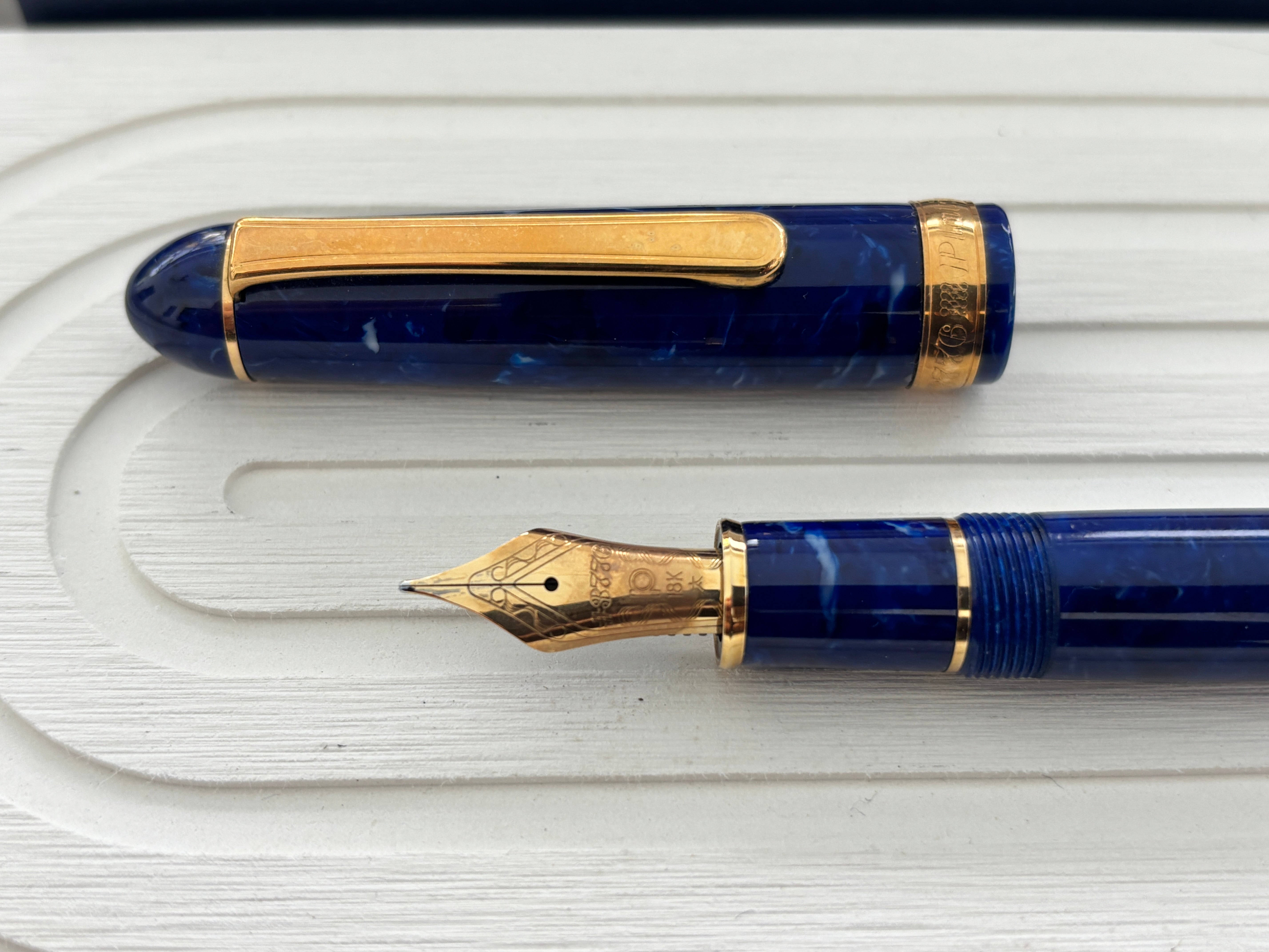 Platinum 3776 Century Blue Celluloid - Fountain Pen