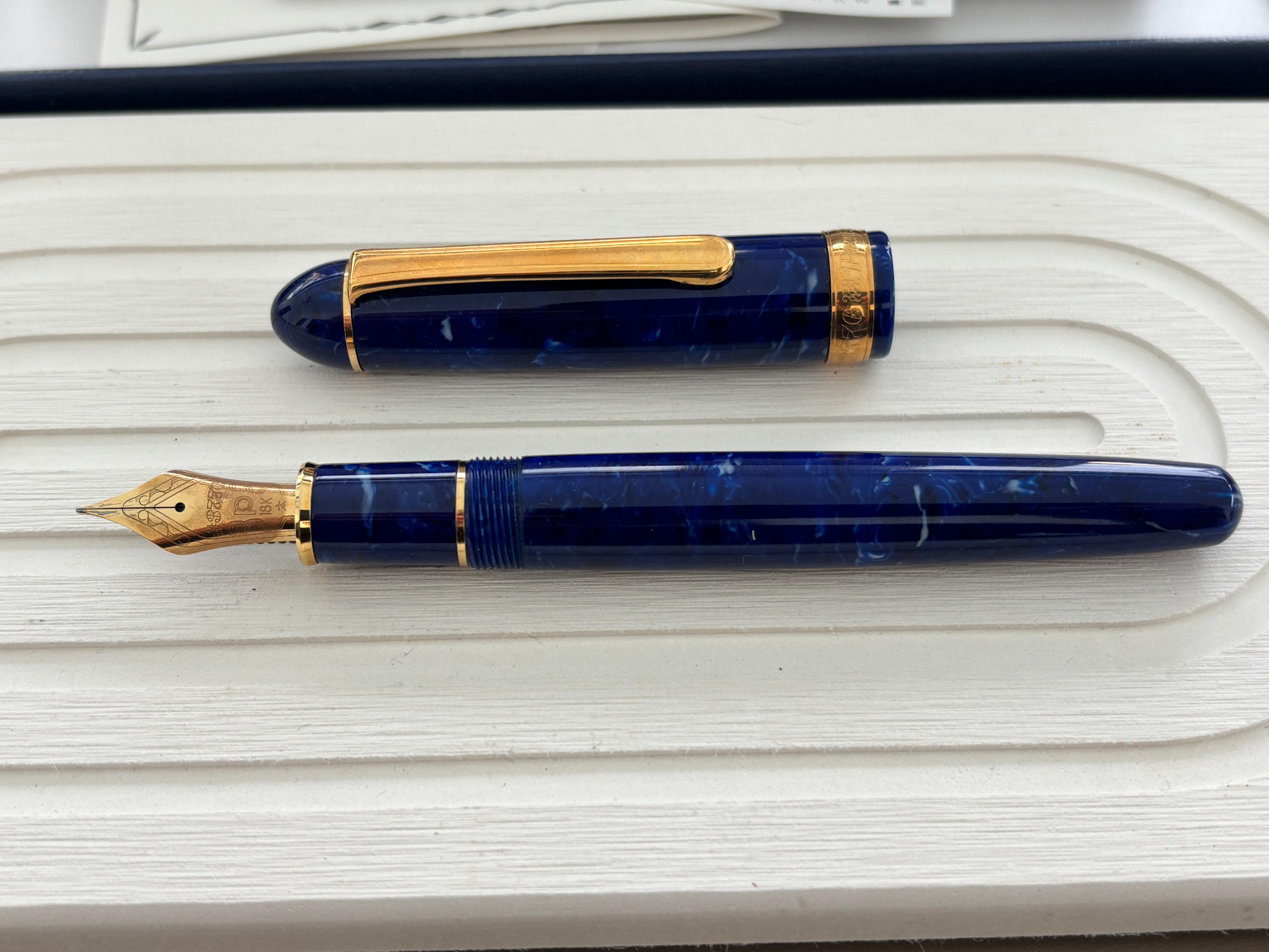 Platinum 3776 Century Blue Celluloid - Fountain Pen