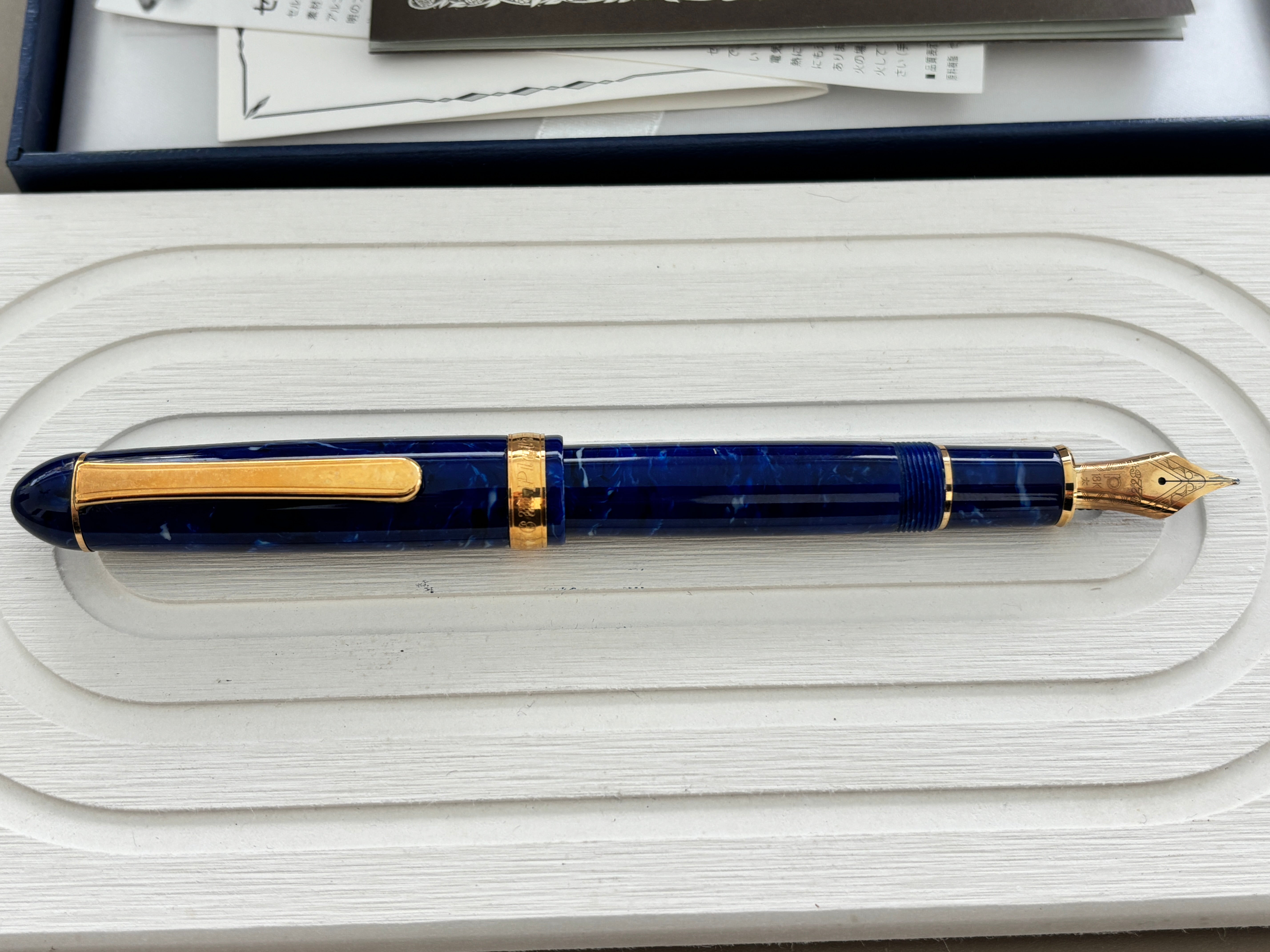 Platinum 3776 Century Blue Celluloid - Fountain Pen