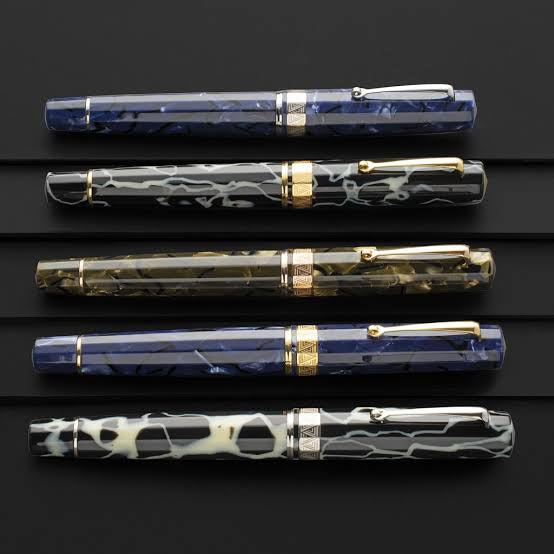 OMAS Paragon Blue Royale Silver Trim - Fountain Pen