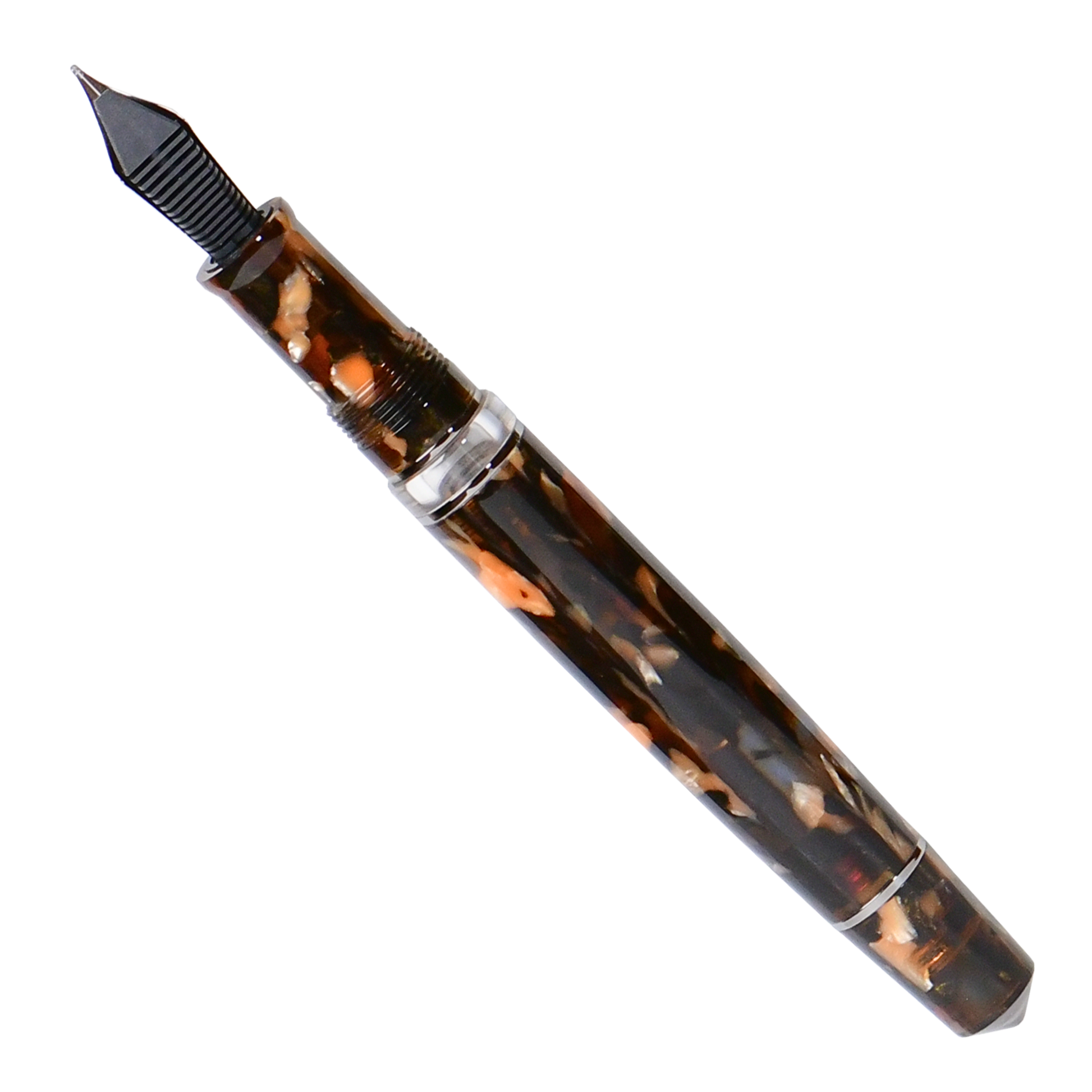 Minerva Terra di Siena Gold Trim Fountain Pen Collection