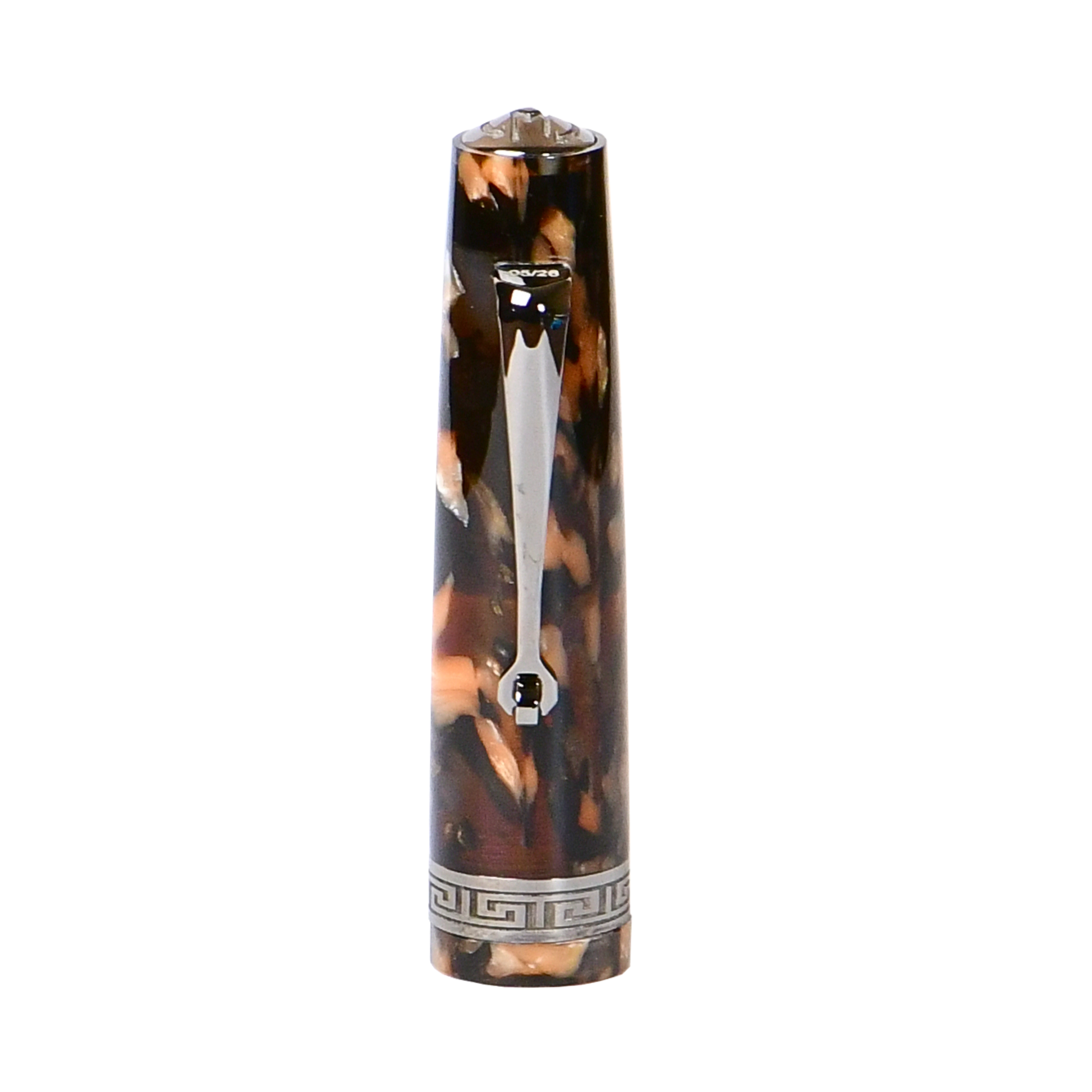 Minerva Terra di Siena Grey ruthenium Trim Fountain Pen Collection