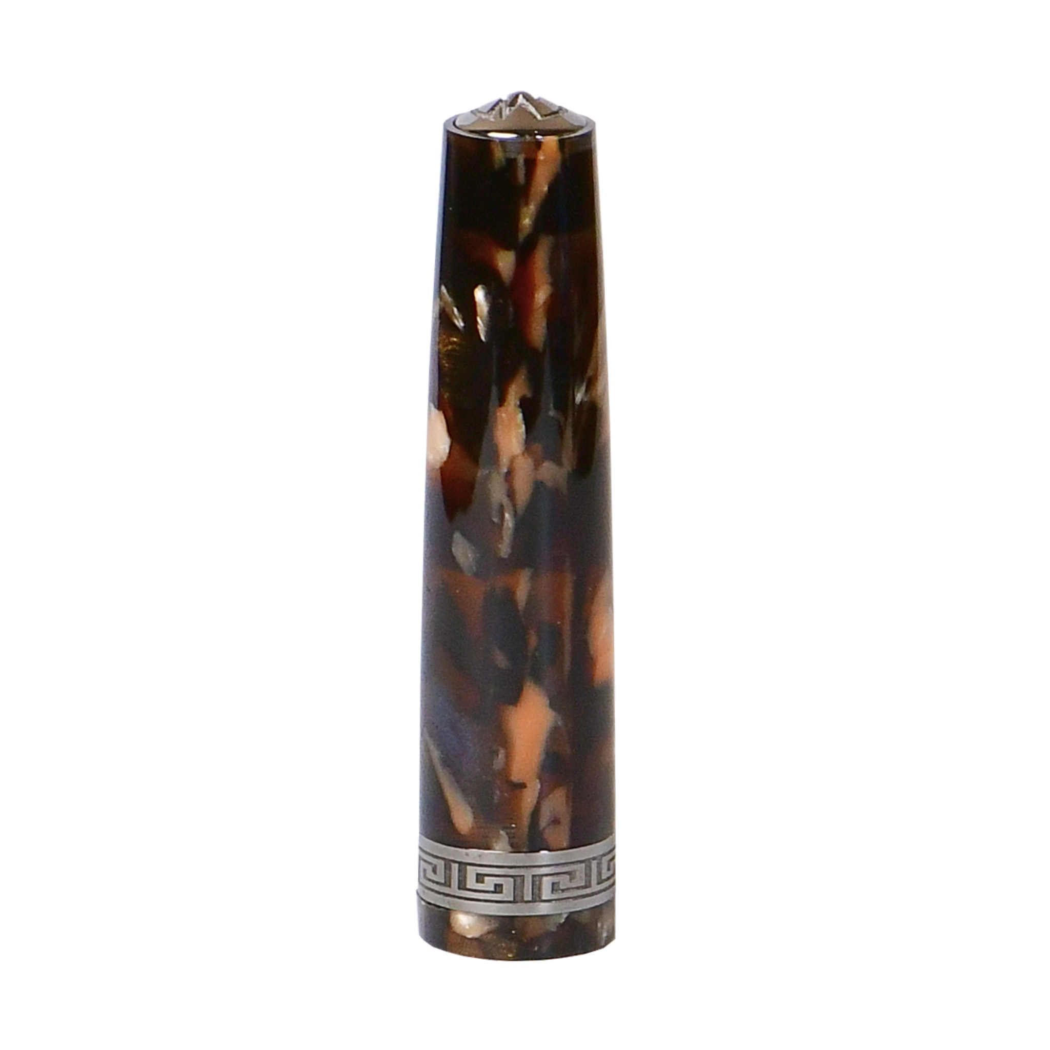 Minerva Terra di Siena Grey ruthenium Trim Fountain Pen Collection