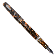 Minerva Terra di Siena Grey ruthenium Trim Fountain Pen Collection