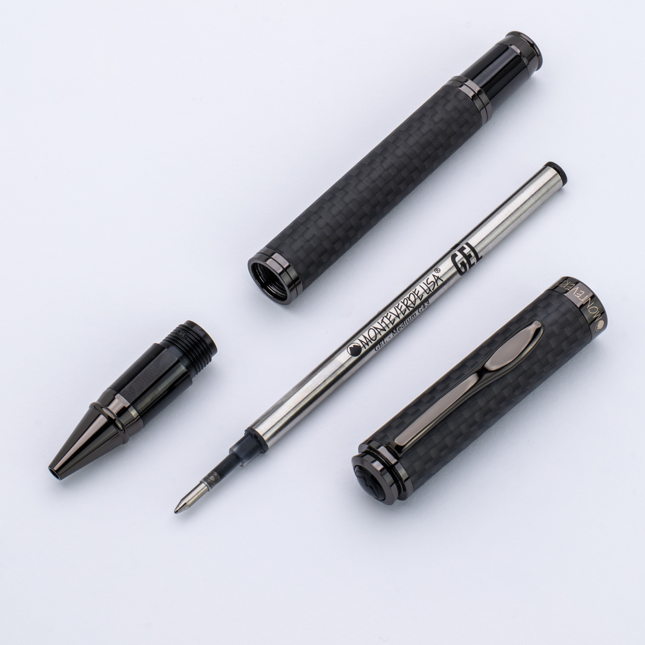 Monteverde Innova Matte Carbon Gunmetal Rollerball Pen Collection
