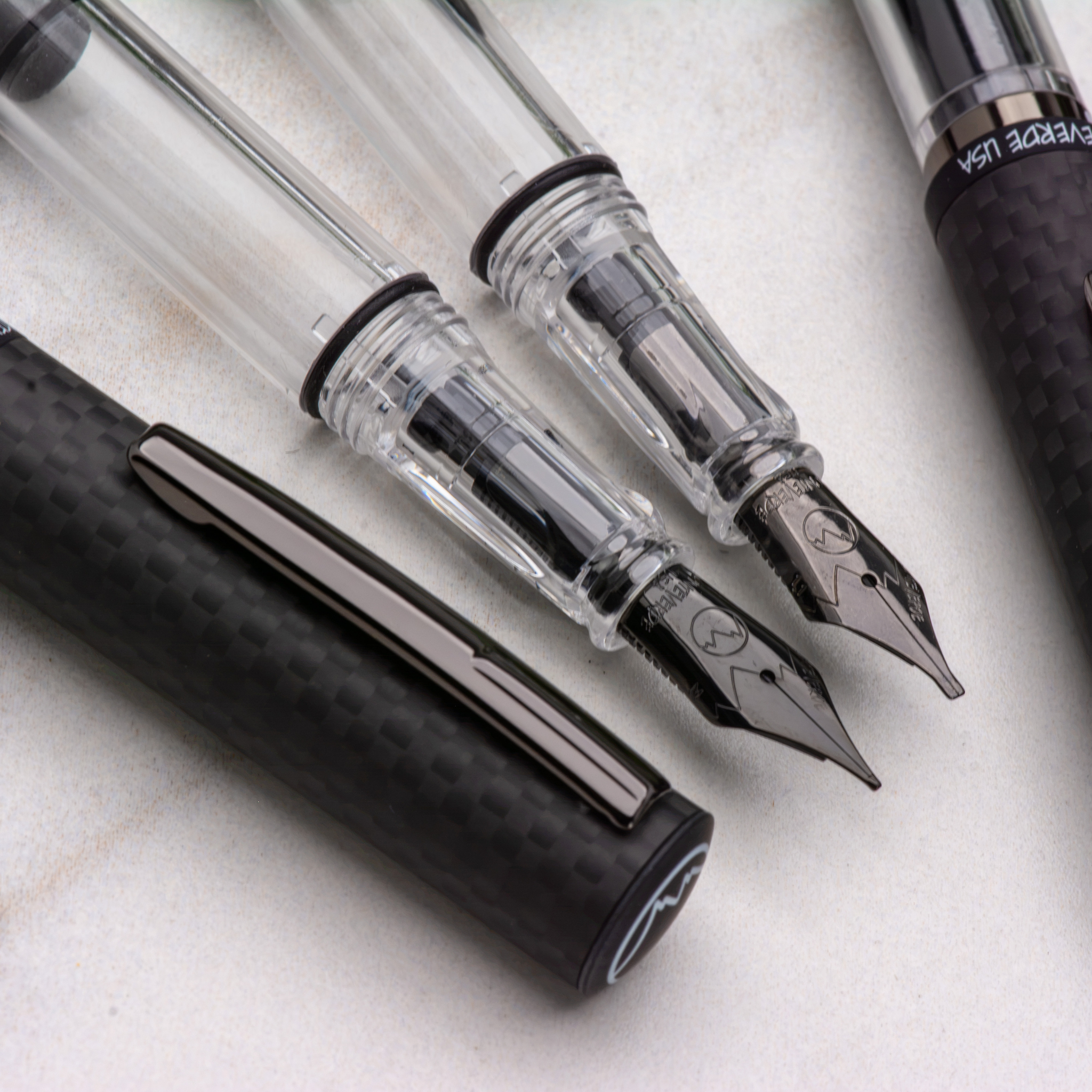 Monteverde USA Matte Carbon MP1 Fountain Pen Collection