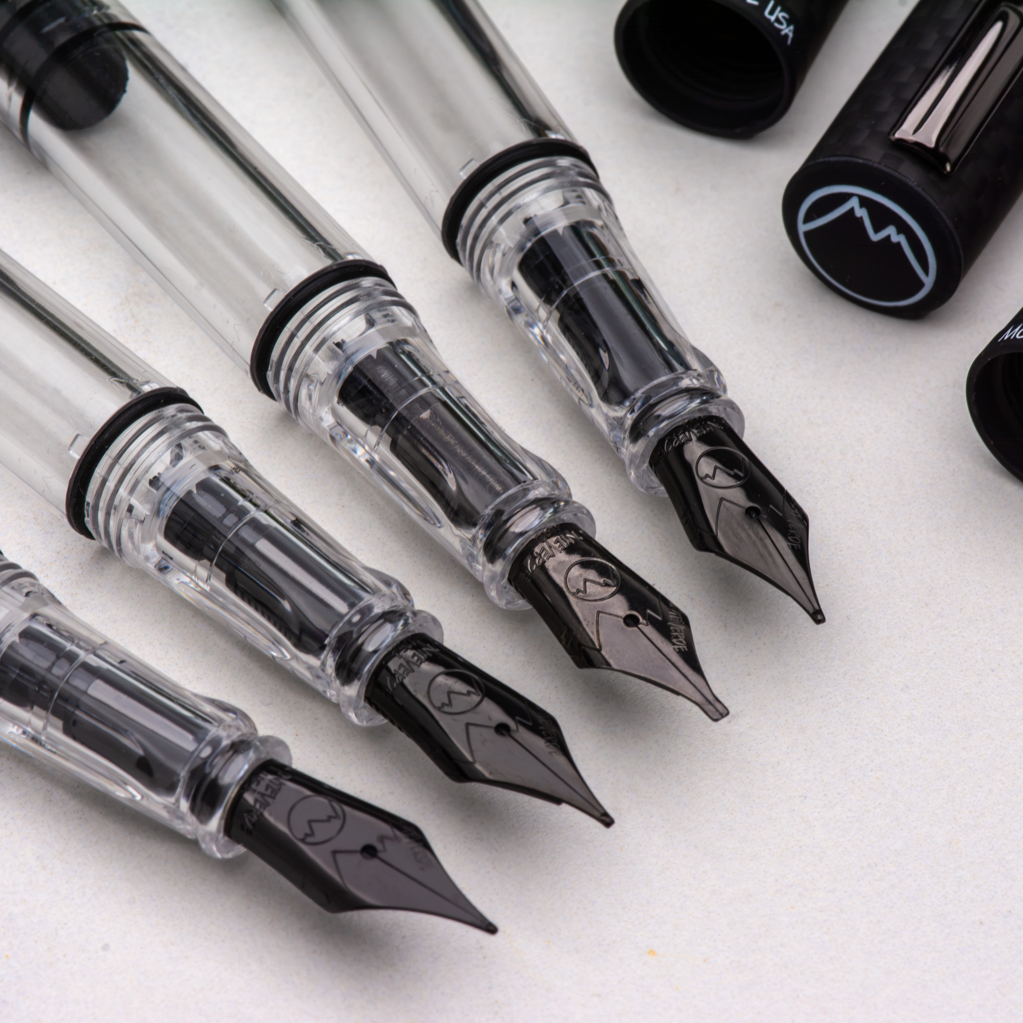 Monteverde USA Matte Carbon MP1 Fountain Pen Collection