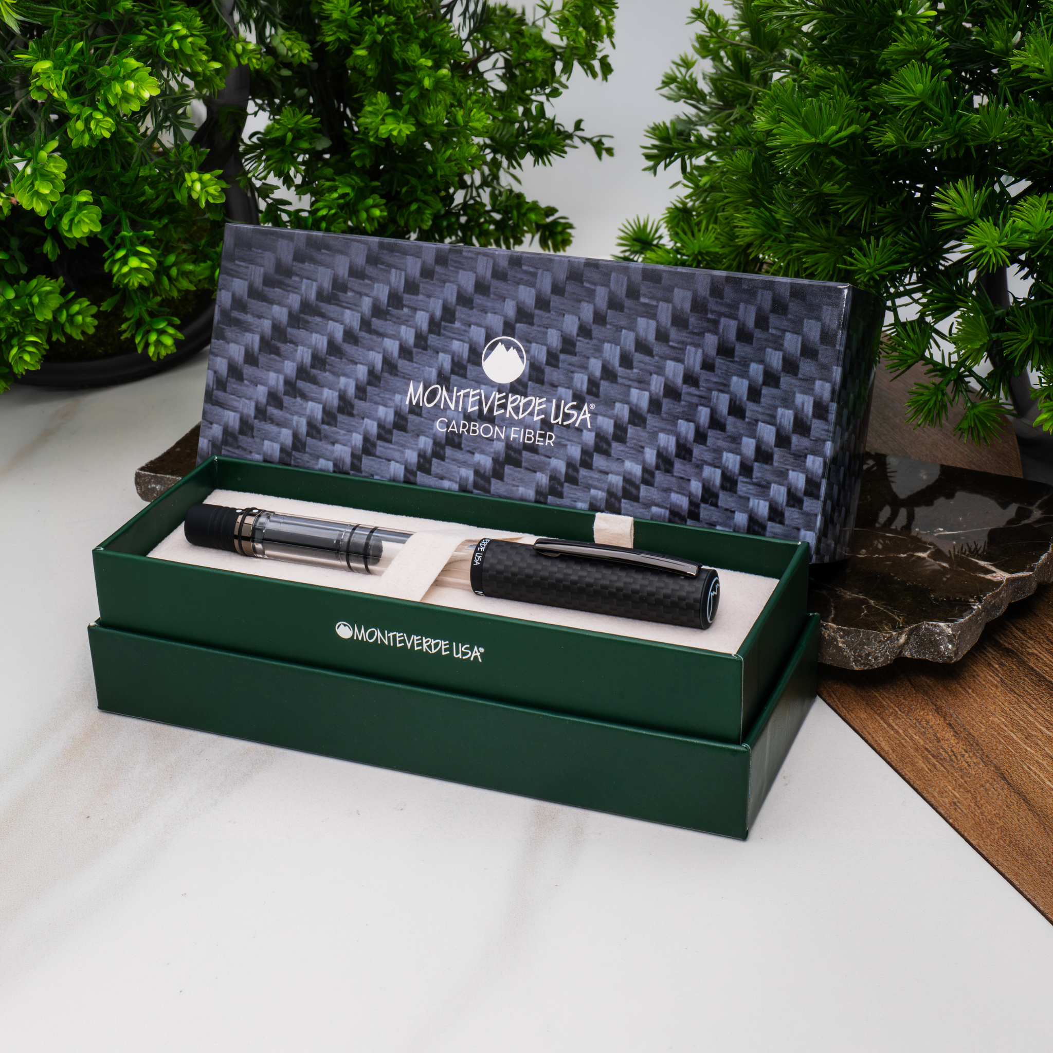 Monteverde USA Matte Carbon MP1 Fountain Pen Collection