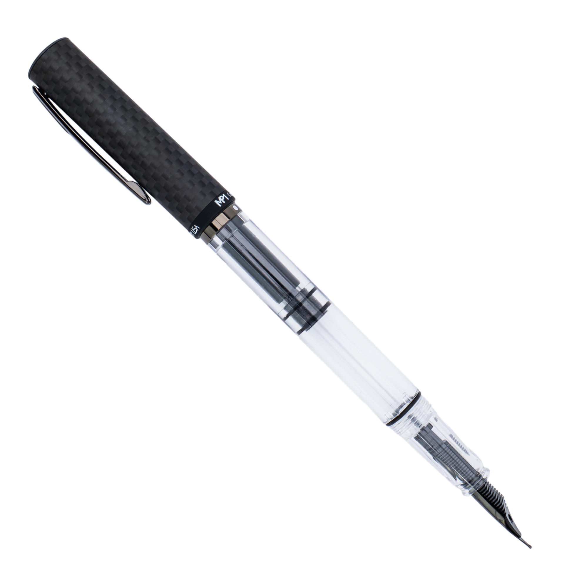 Monteverde USA Matte Carbon MP1 Fountain Pen Collection