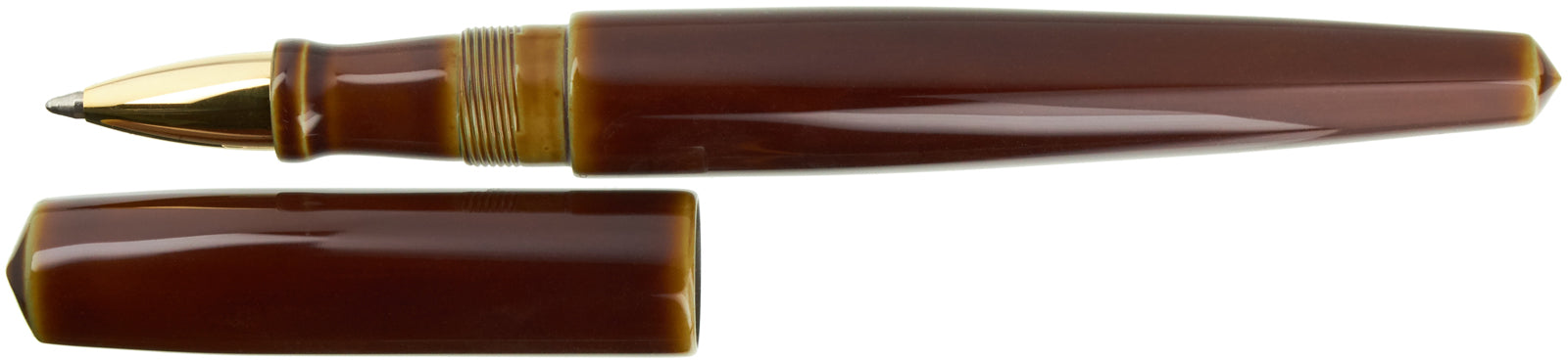 Nakaya Naka-ai Cigar Ballpen Heki-tamenuri Gold