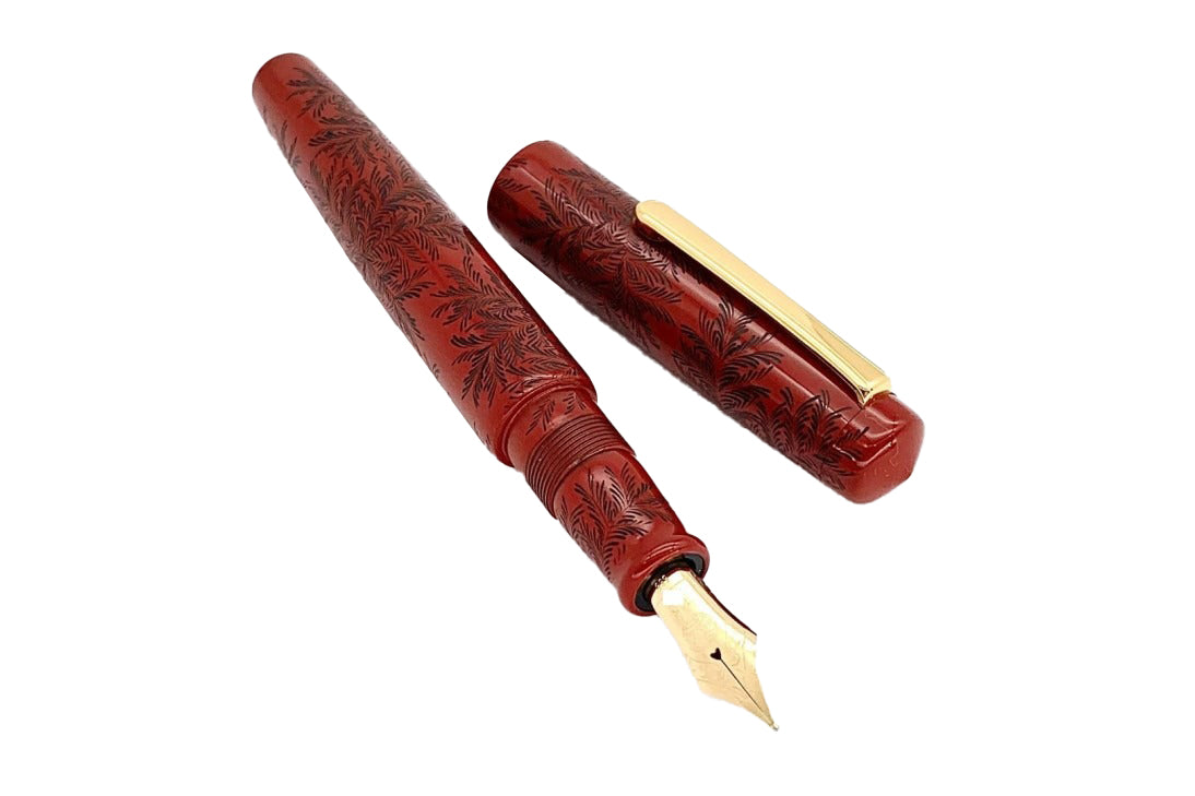 Nakaya Piccolo Writer Shinobu Red Black