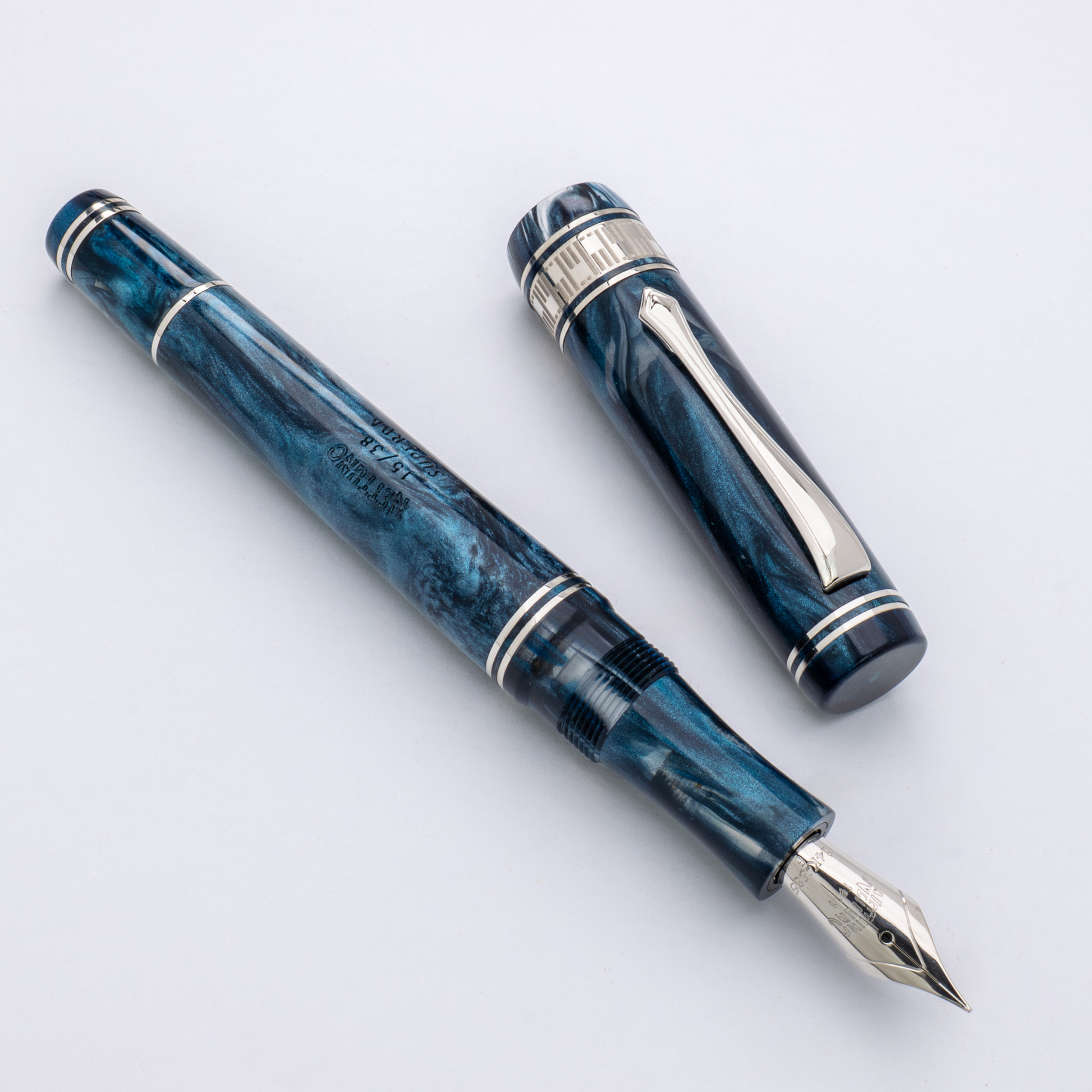 Nettuno Superba Blue Mamba LE Fountain Pen Collection