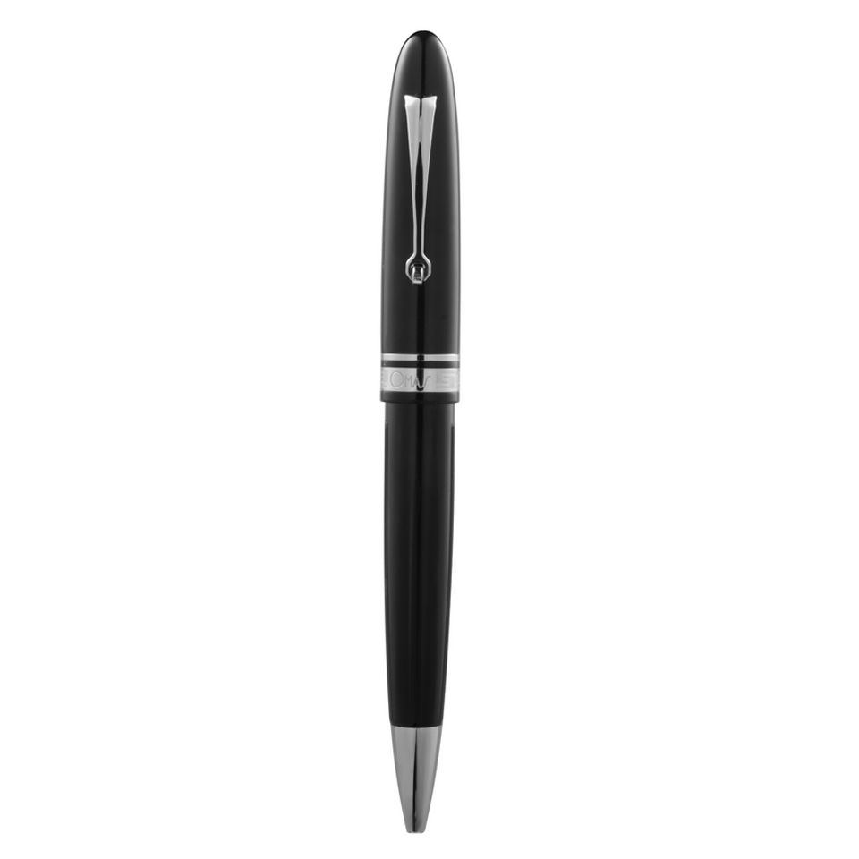 OMAS Ogiva Nera Silver Trim - Ballpoint Pen