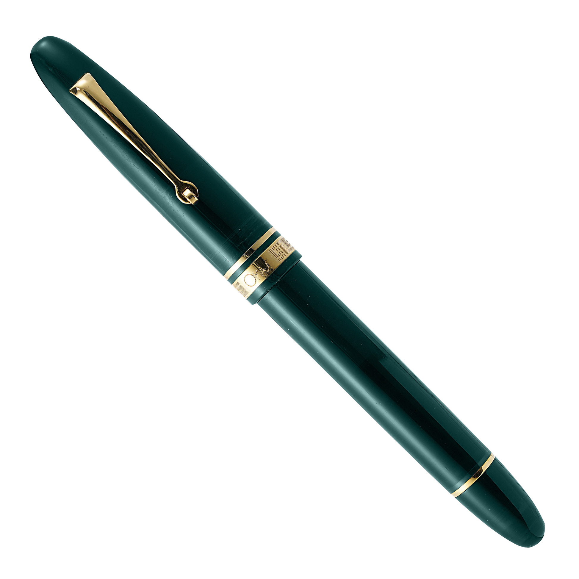 OMAS Ogiva Verde Gold Trim Fountain Pen Collection