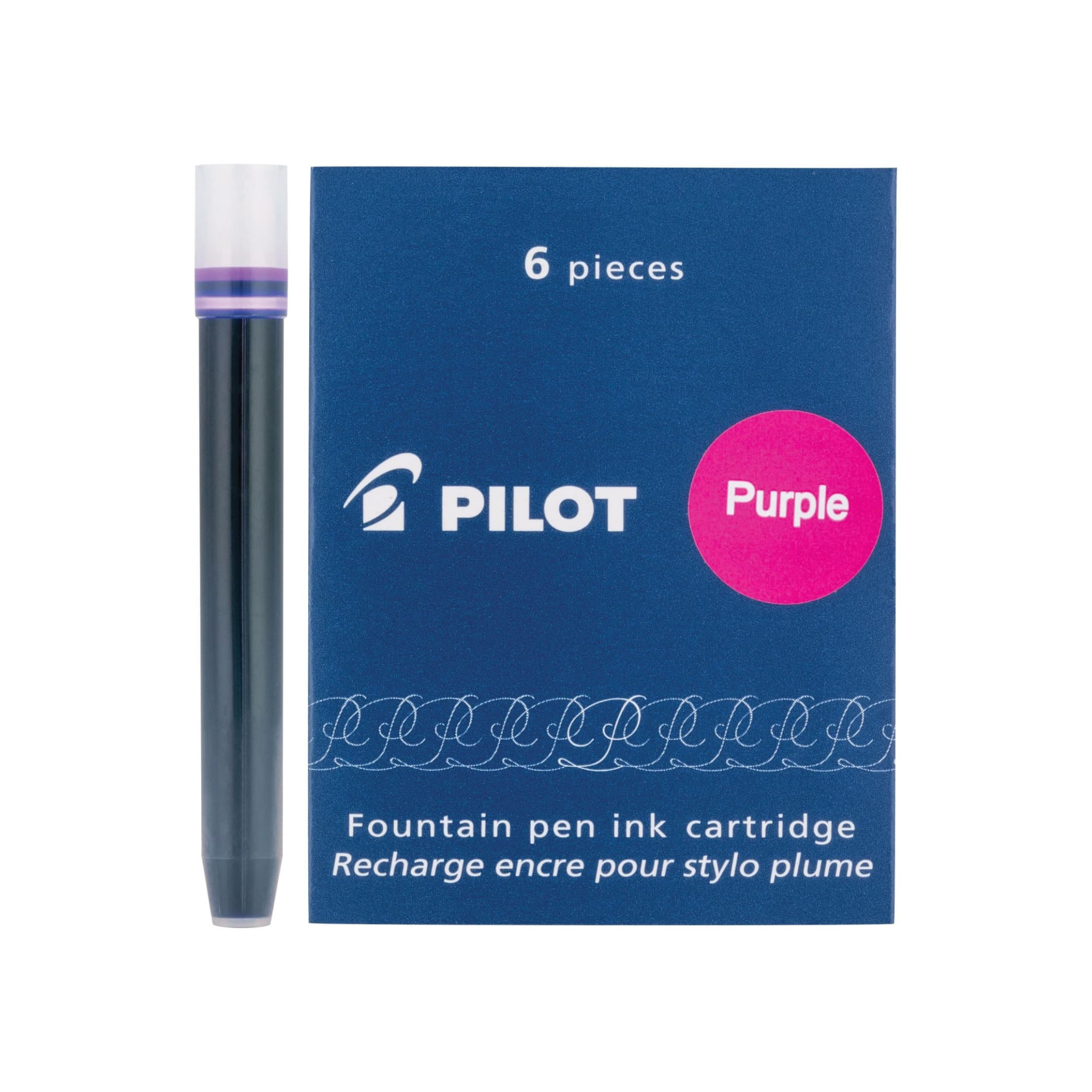 Pilot IC50 Ink Cartridges - Purple (Pack of 6)