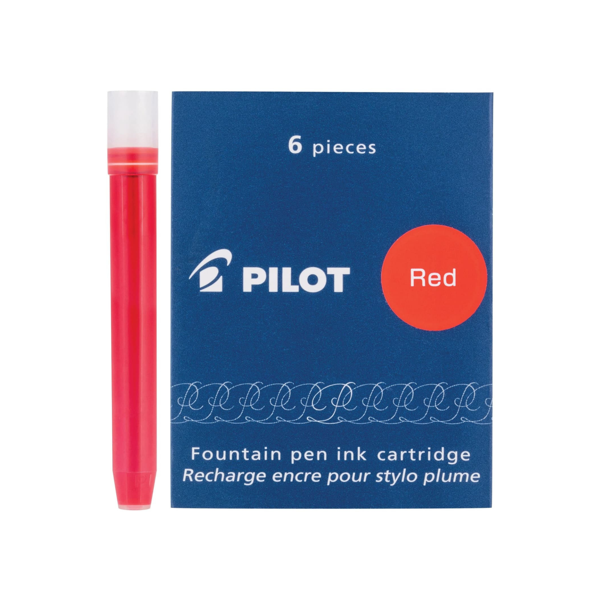 Pilot IC50 Ink Cartridges - Red (Pack of 6)