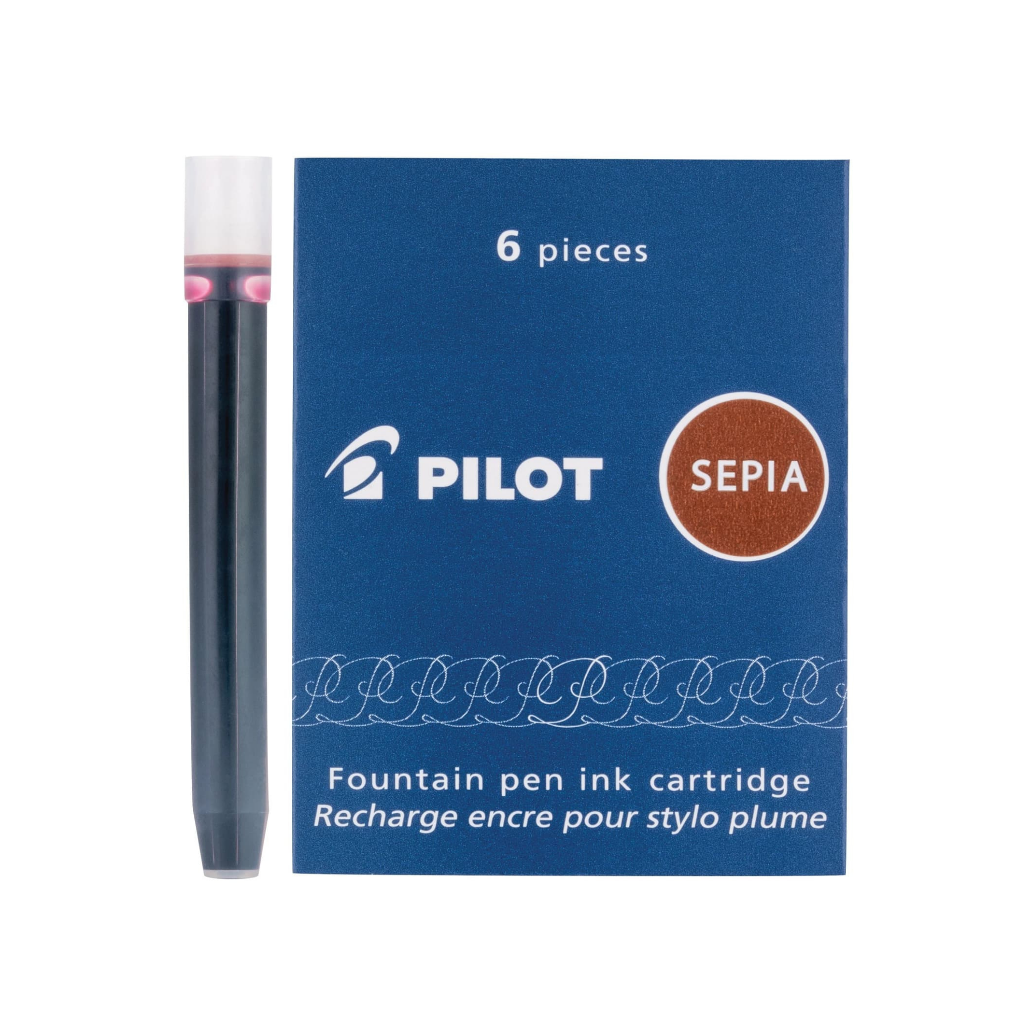 Pilot IC50 Ink Cartridges - Sepia (Pack of 6)