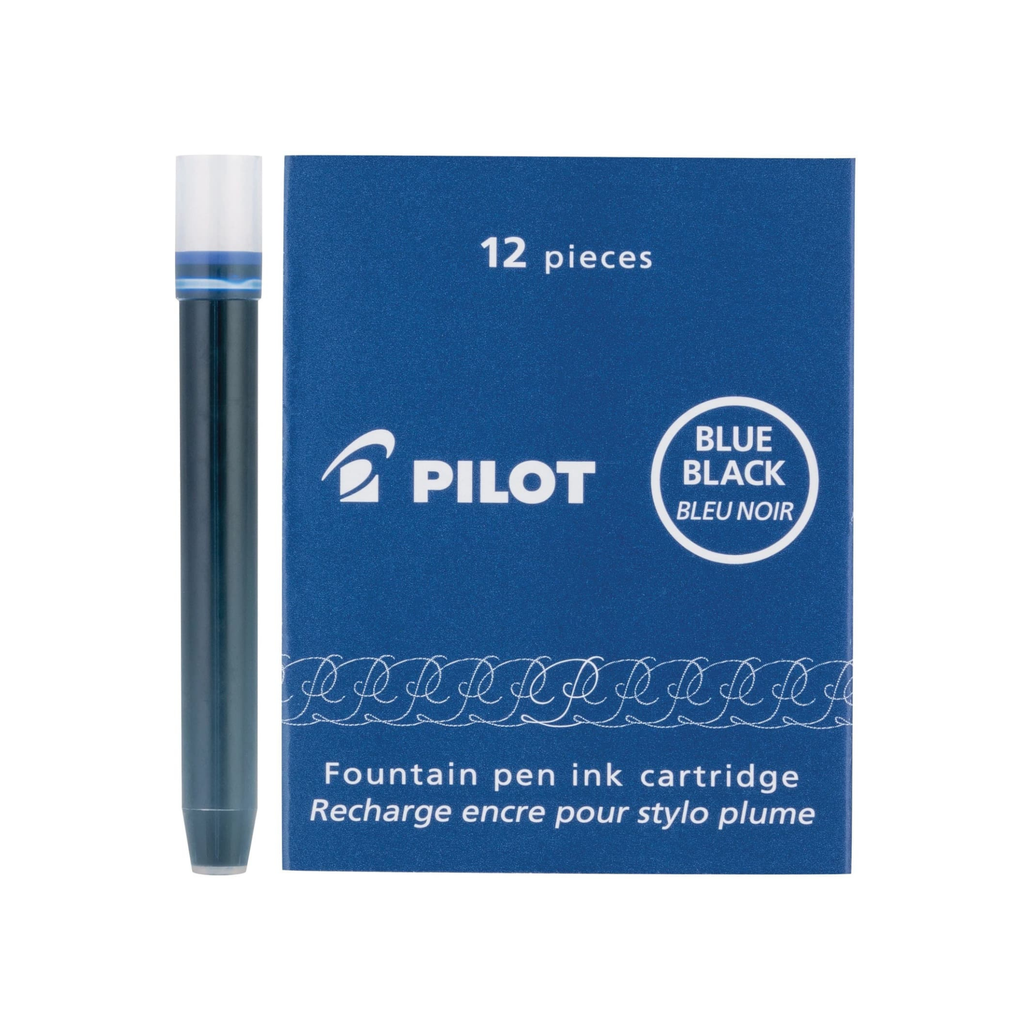 Pilot IC100 Ink Cartridges - Blue/Black (Pack of 12)