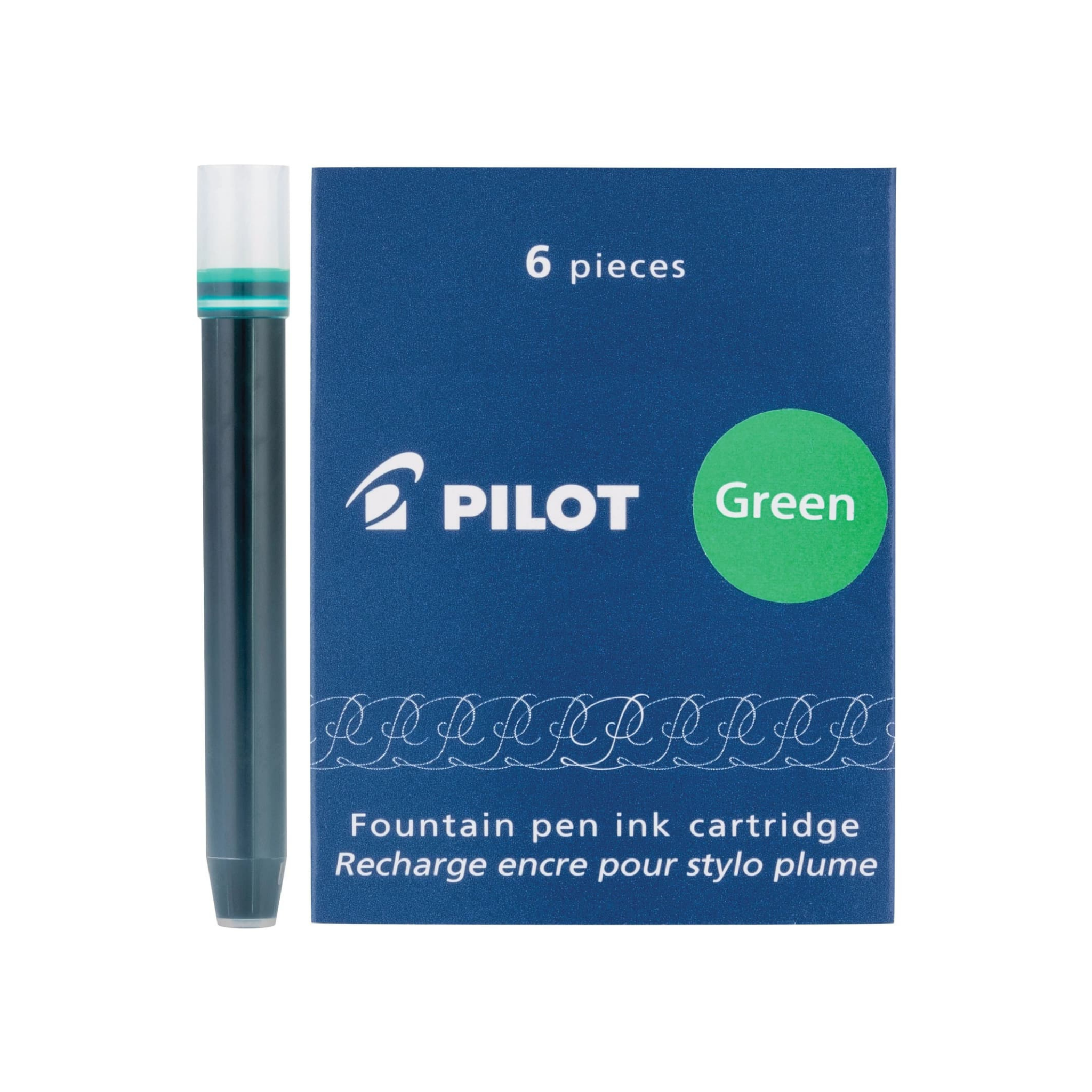 Pilot IC50 Ink Cartridges - Green (Pack of 6)