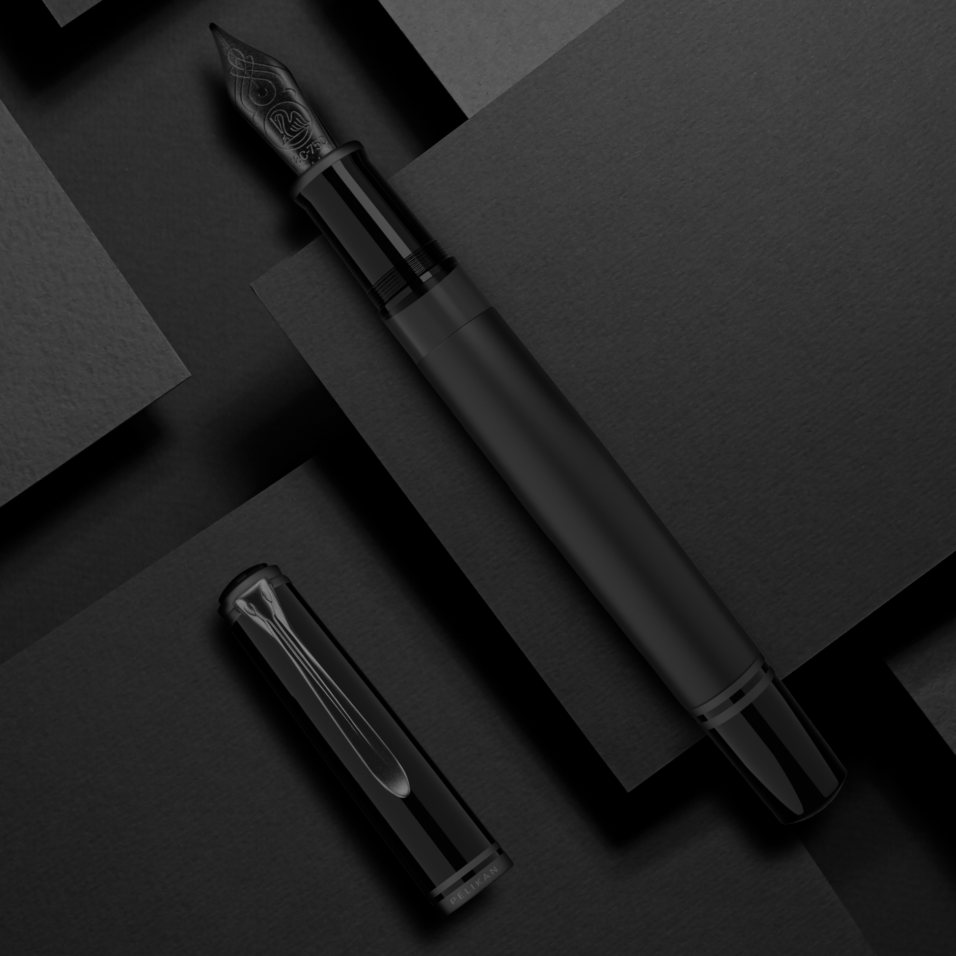 Pelikan Souverän M809 Black Matte Fountain Pen Collection