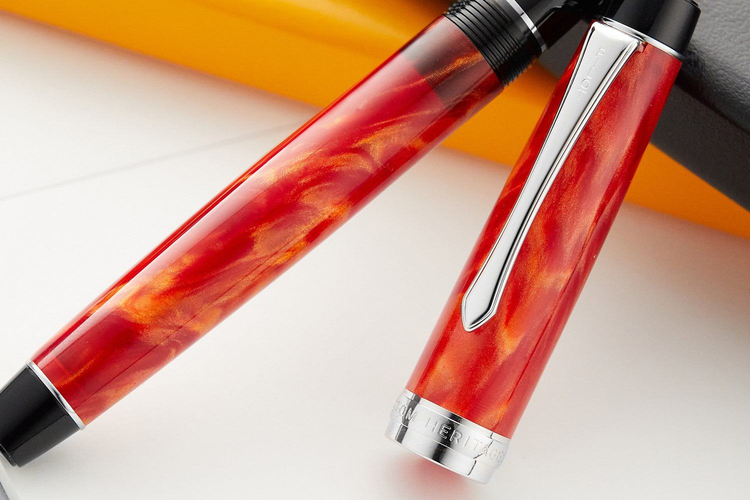 Pilot Custom Heritage SE Marble Orange - Fountain Pen