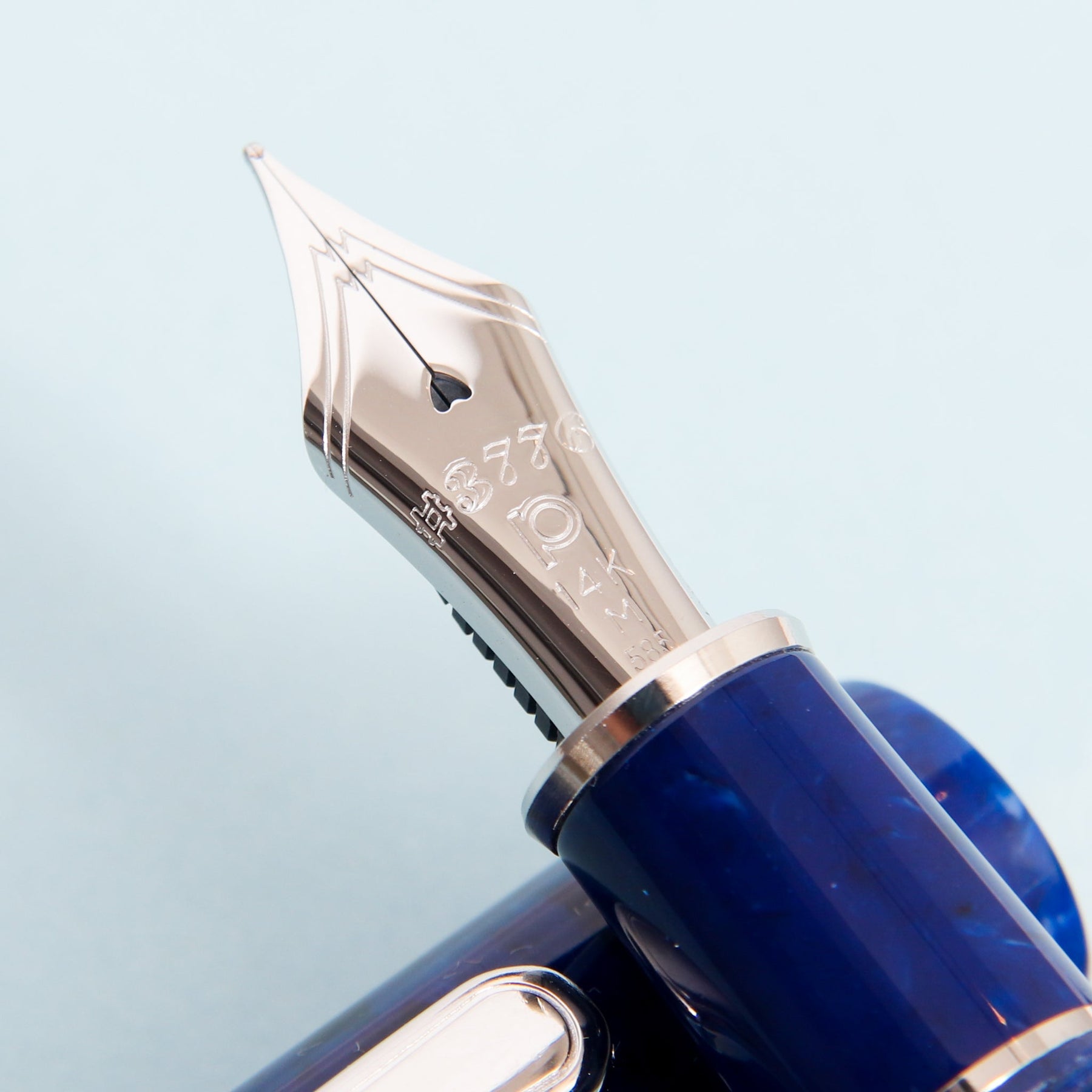 Platinum 3776 Celluloid Midnight Ocean Blue - Fountain Pen
