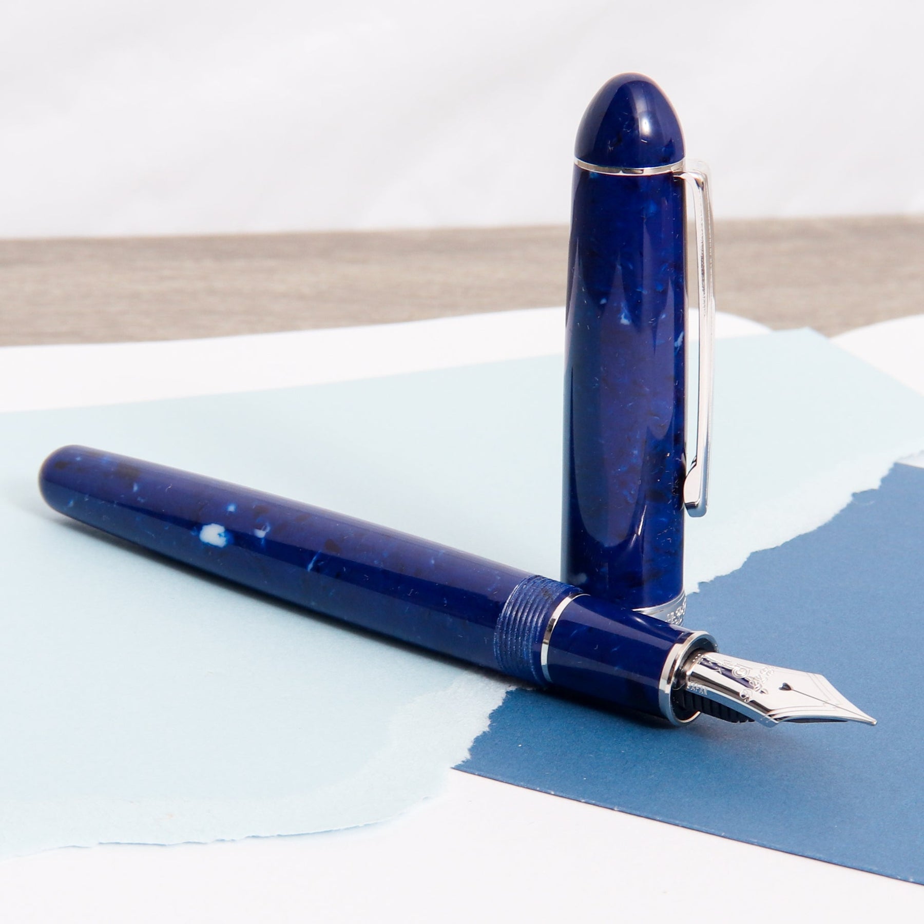 Platinum 3776 Celluloid Midnight Ocean Blue - Fountain Pen