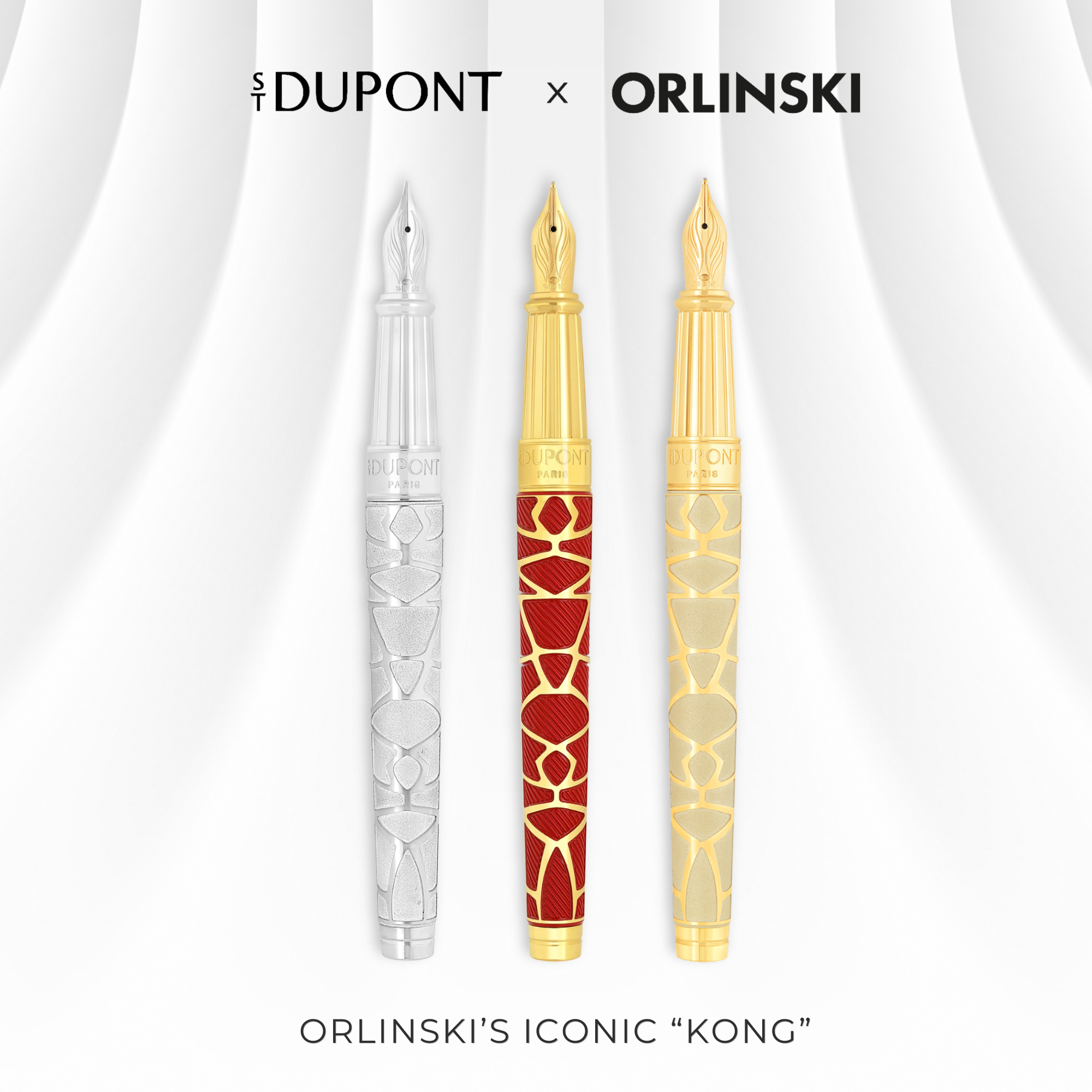 ST Dupont Line D x Orlinski Kong Fountain Pen Collection