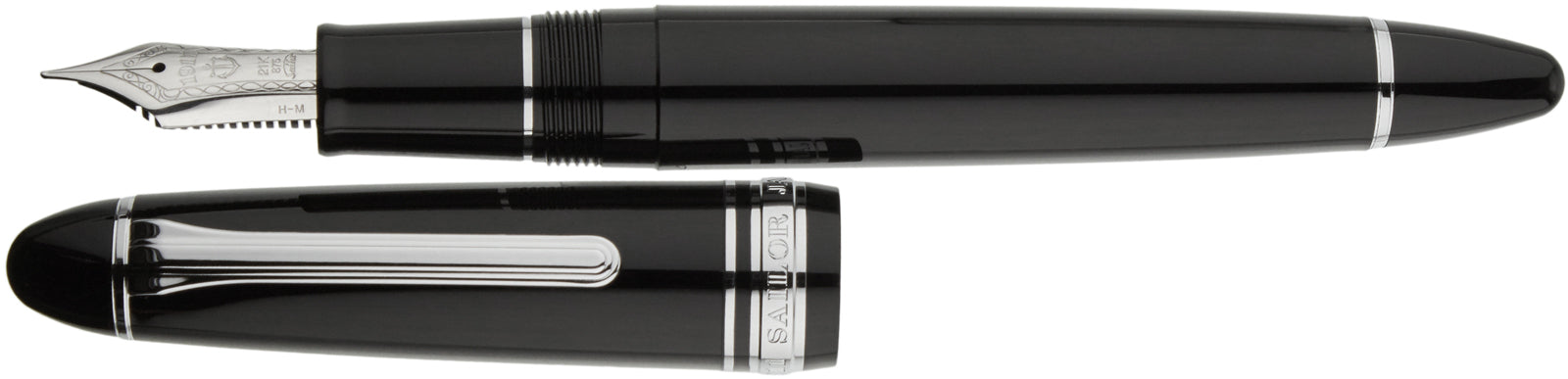 Sailor 1911 Large Black Silver Trim - Fountain Pen