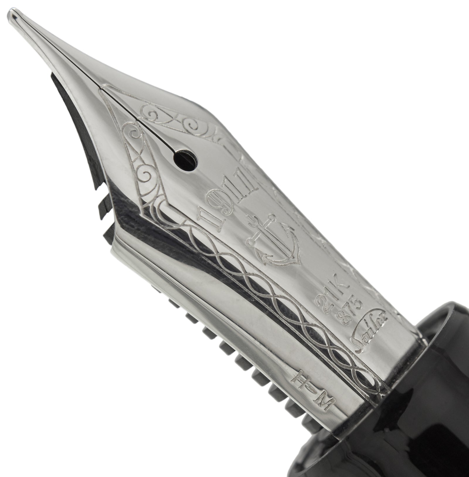 Sailor 1911 Large Black Silver Trim - Fountain Pen