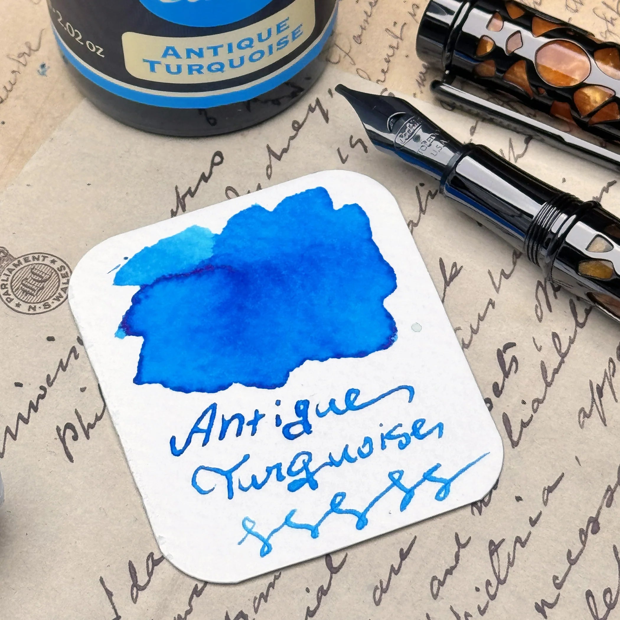 Conklin Bottled Ink - Antique Turquoise (60mL)