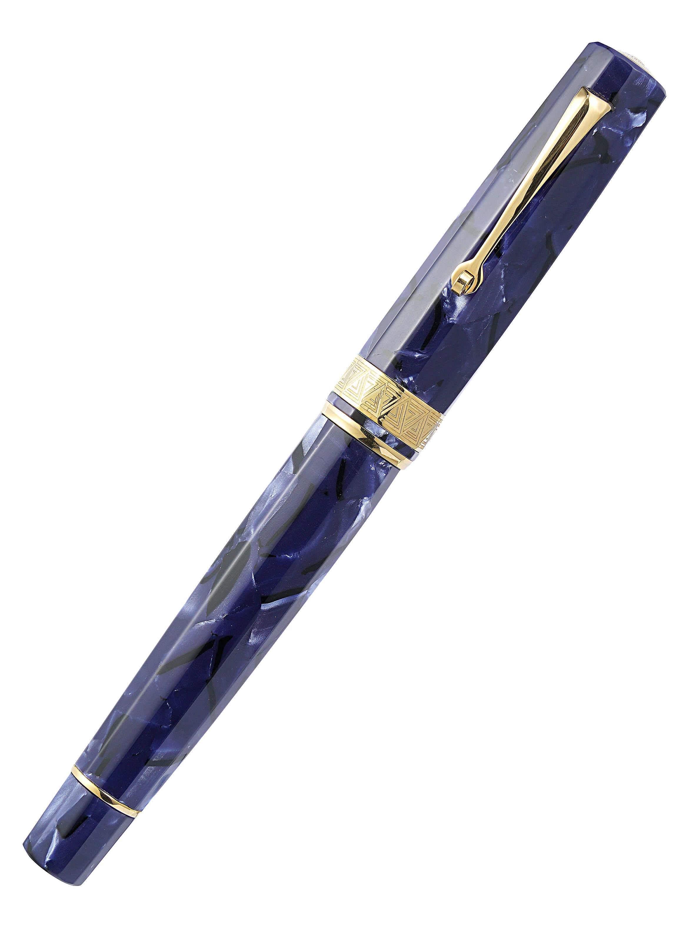 OMAS Paragon Blue Royale Gold Trim - Fountain Pen