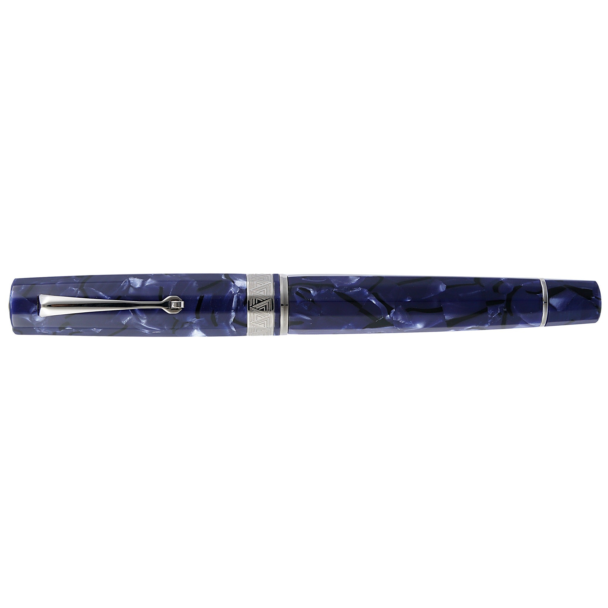 OMAS Paragon Blue Royale Silver Trim - Fountain Pen