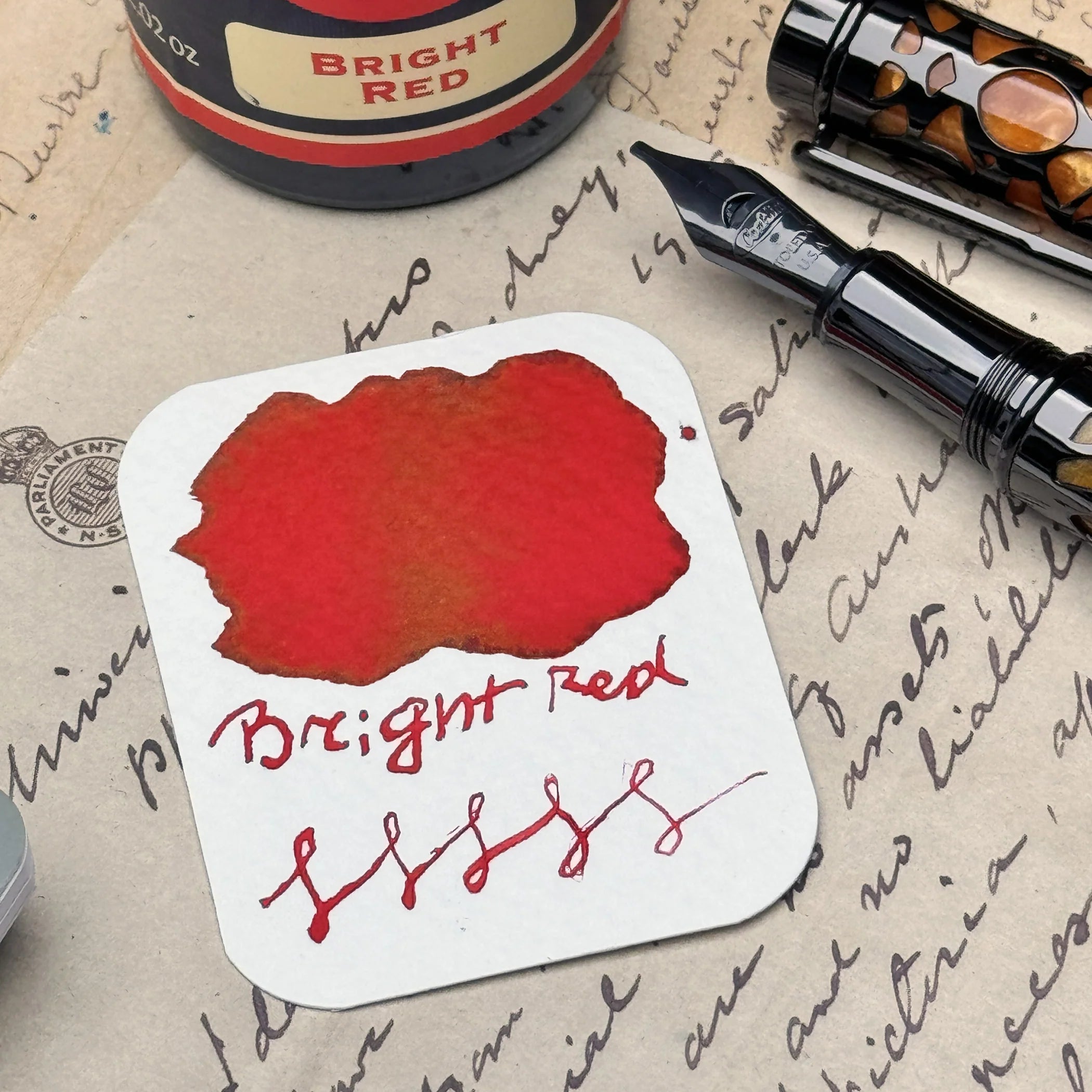 Conklin Bottled Ink - Bright Red (60mL)