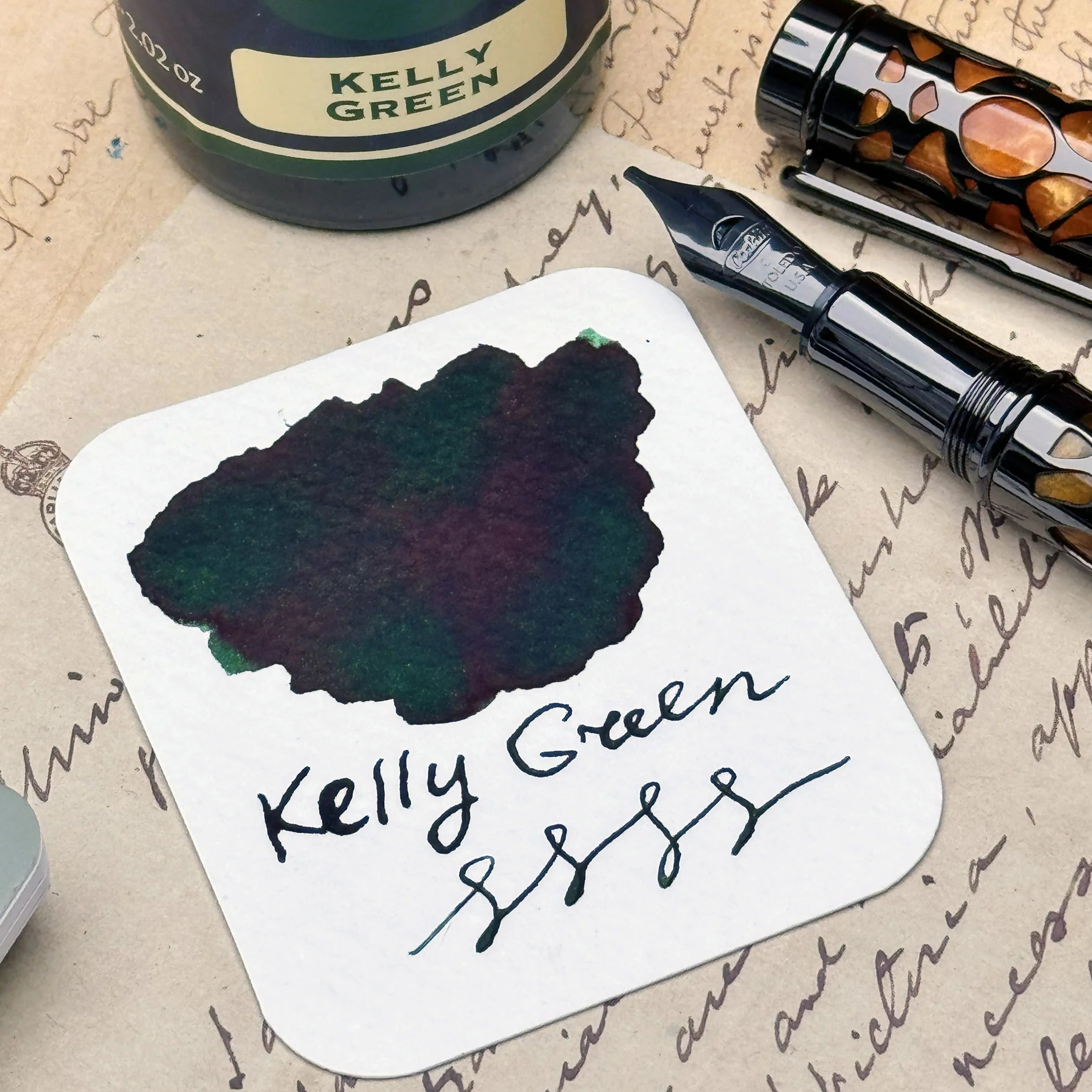 Conklin Bottled Ink - Kelly Green (60mL)