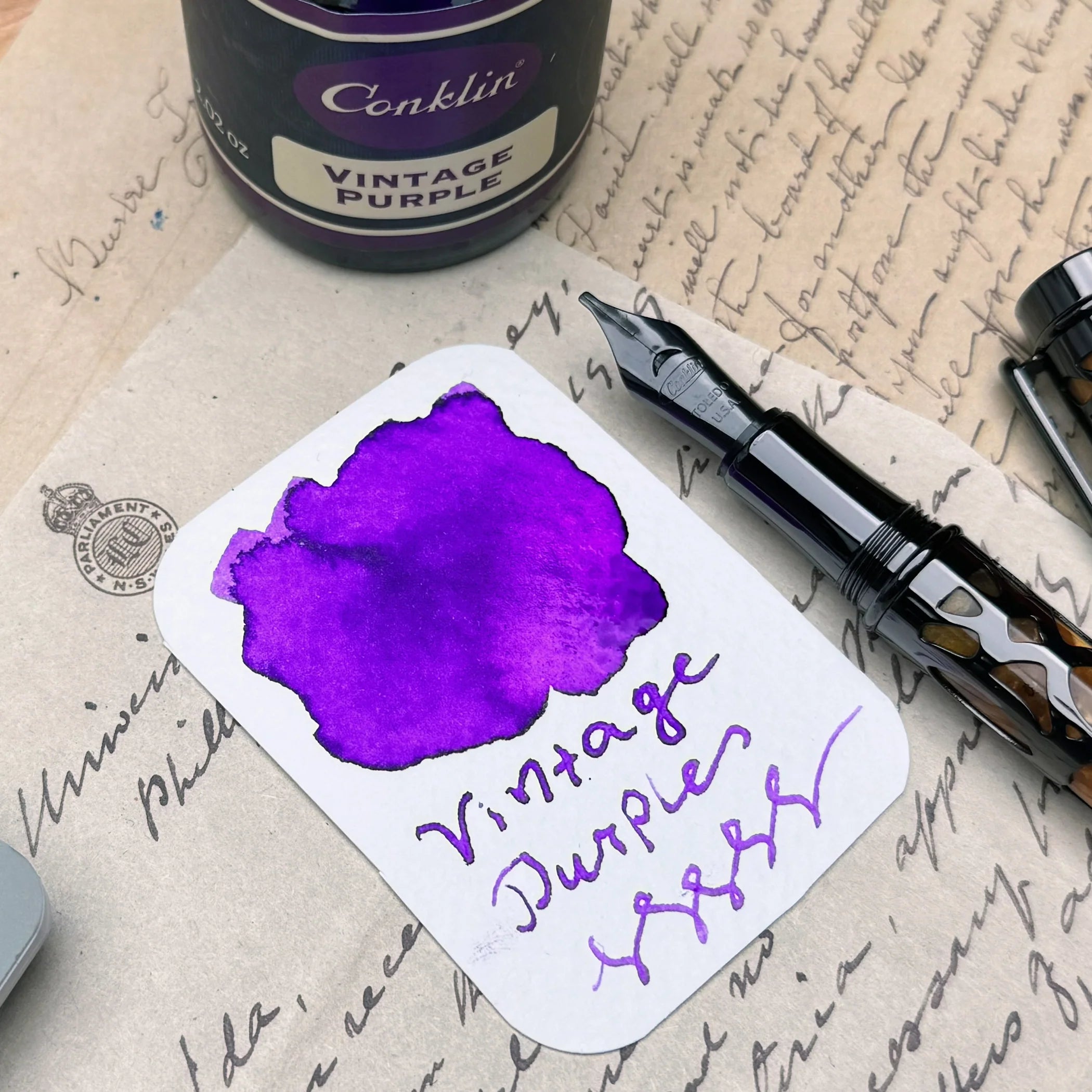 Conklin Bottled Ink - Vintage Purple (60mL)