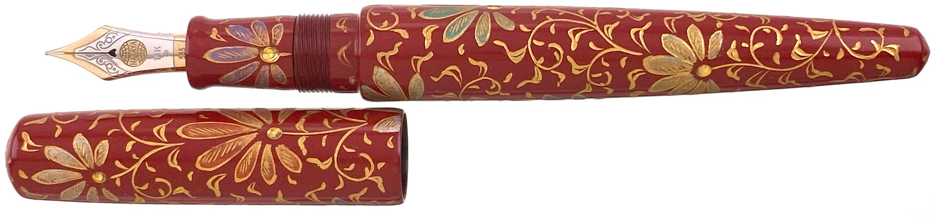 Nakaya Naka-ai Cigar Chinkin Palmet Colored Powders Shu - nibs.com