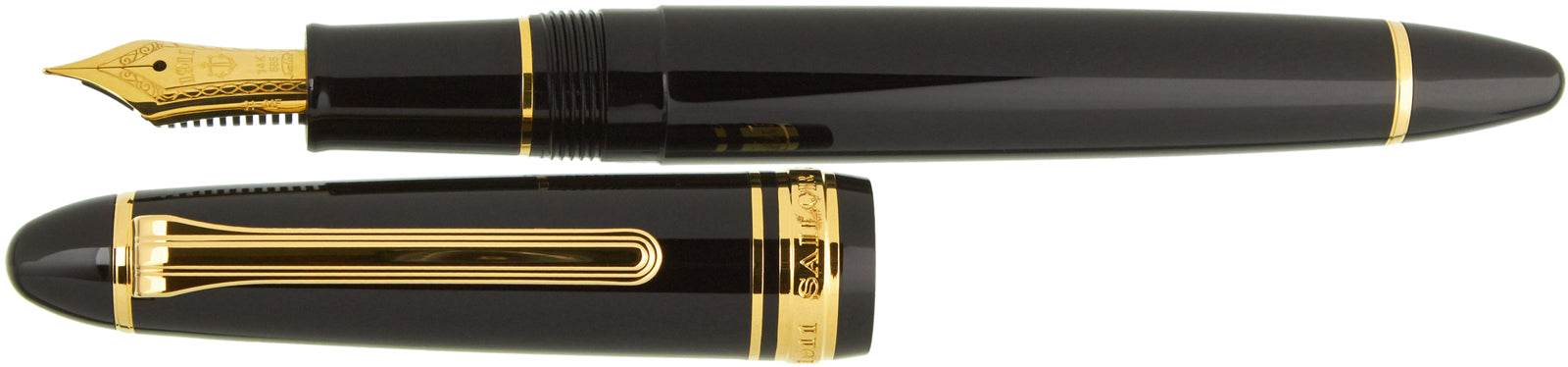 Sailor 1911 Mid-Size Black Gold - nibs.com